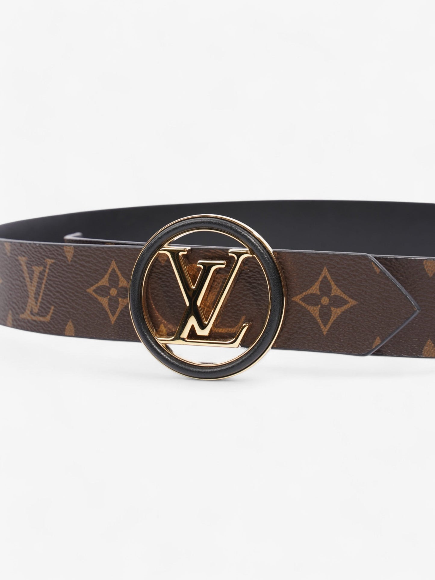 Louis Vuitton Circle 35MM Reversible Coated 95cm Monogram Canvas Black Apparel
