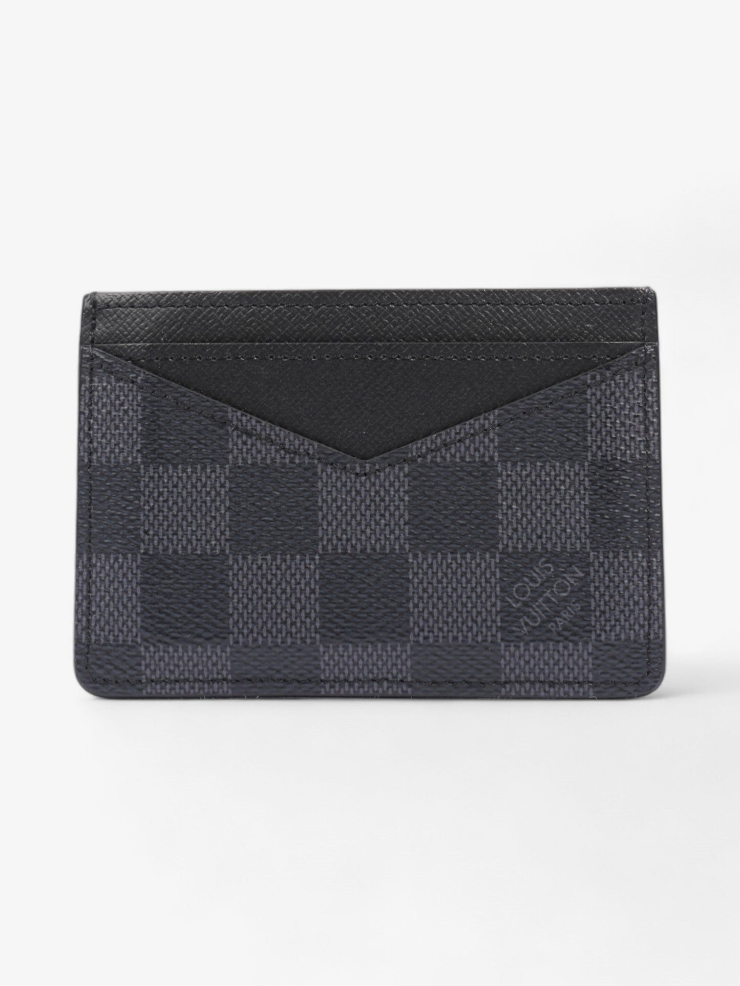 Louis Vuitton Card Holder Graphite Coated Damier Canvas Coated Canvas Wallet Case