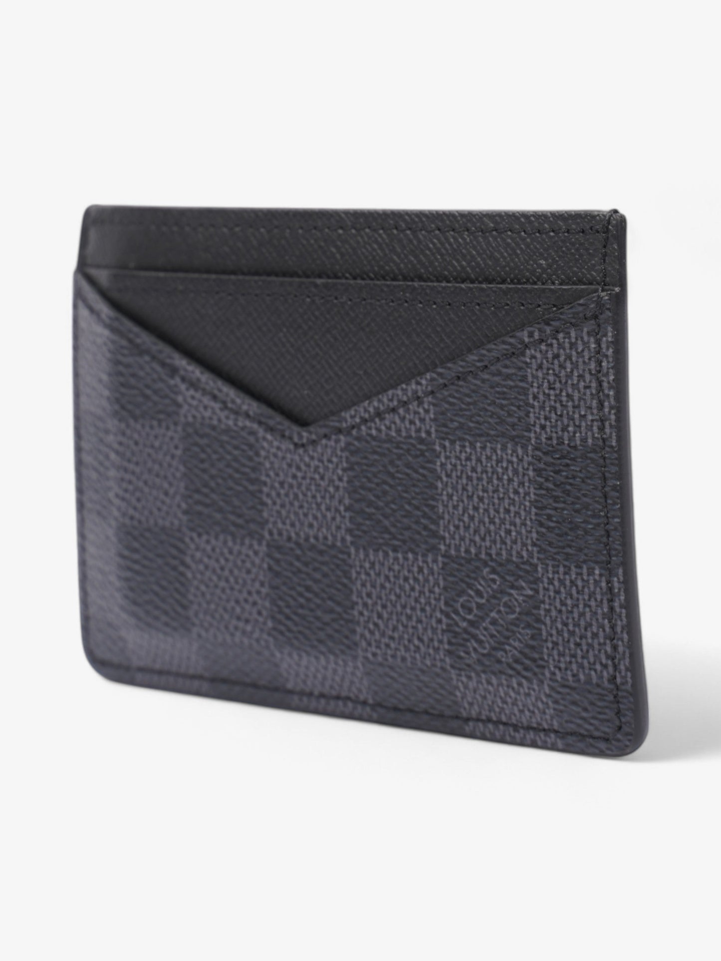 Louis Vuitton Card Holder Graphite Coated Damier Canvas Coated Canvas Wallet Case