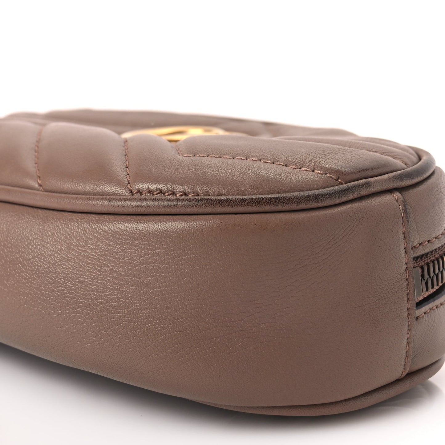 Gucci Calfskin Matelasse GG Marmont Belt Bag 85 34 Porcelain Rose