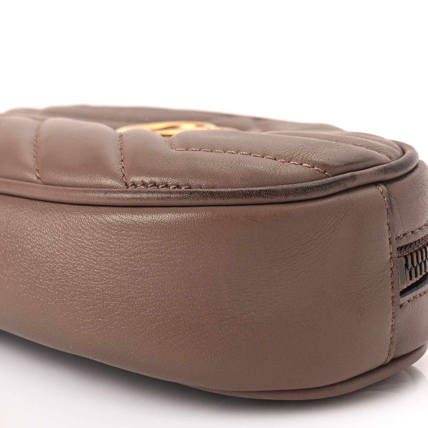 Gucci Calfskin Matelasse GG Marmont Belt Bag 85 34 Porcelain Rose