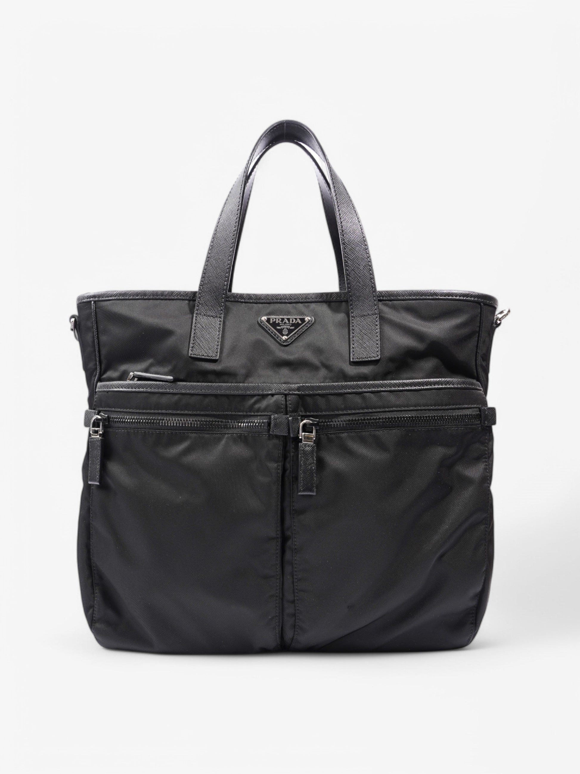 Prada Tote Bag Re Nylon Black