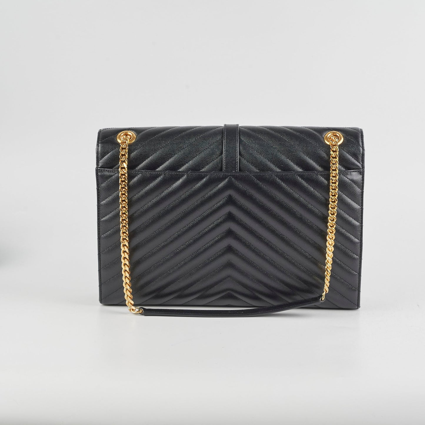 YSL Saint Laurent Envelope Crossbody Bag Black Large