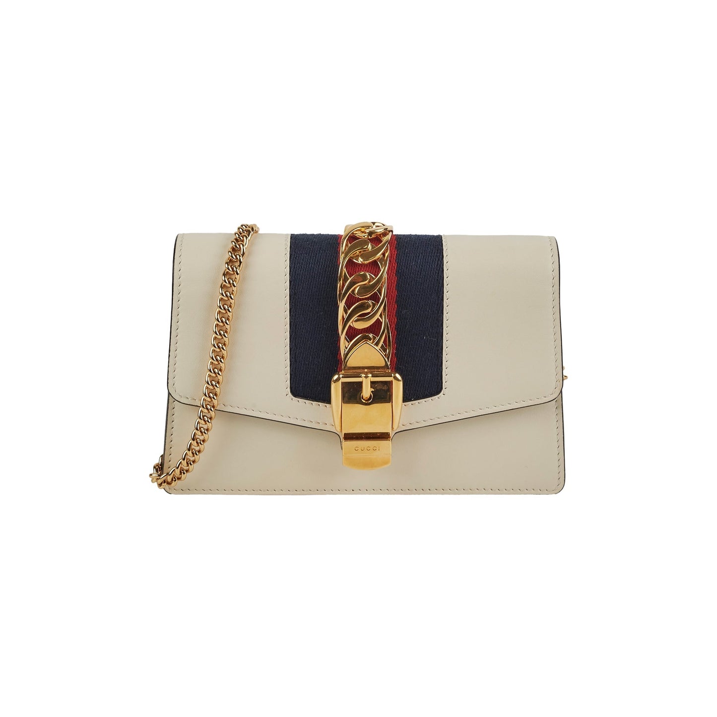 Gucci Super Sylvie Crossbody White Mini Crossbody Bag