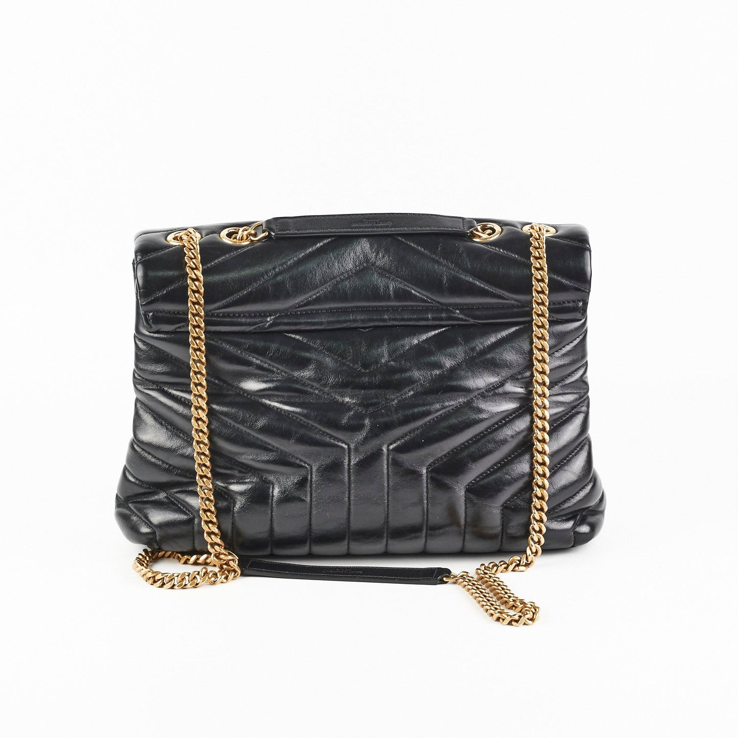 YSL Saint Laurent Lou Lou Crossbody Bag Black Medium
