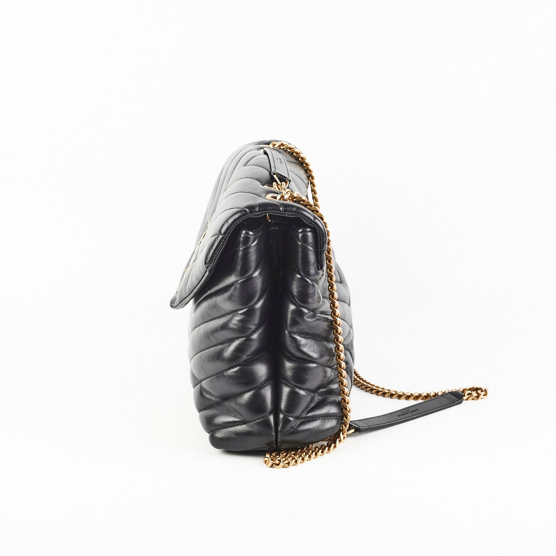 YSL Saint Laurent Lou Lou Crossbody Bag Black Medium