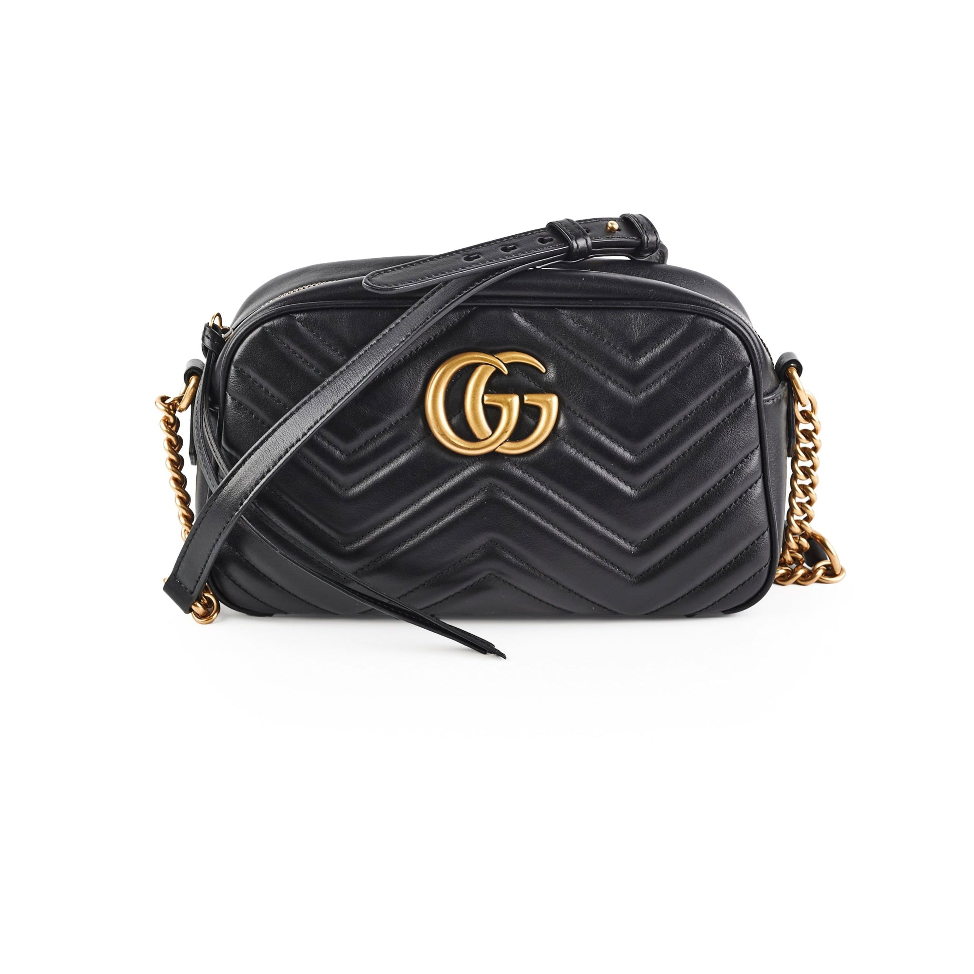 Gucci Marmont Camera Bag Black Small Crossbody Bag