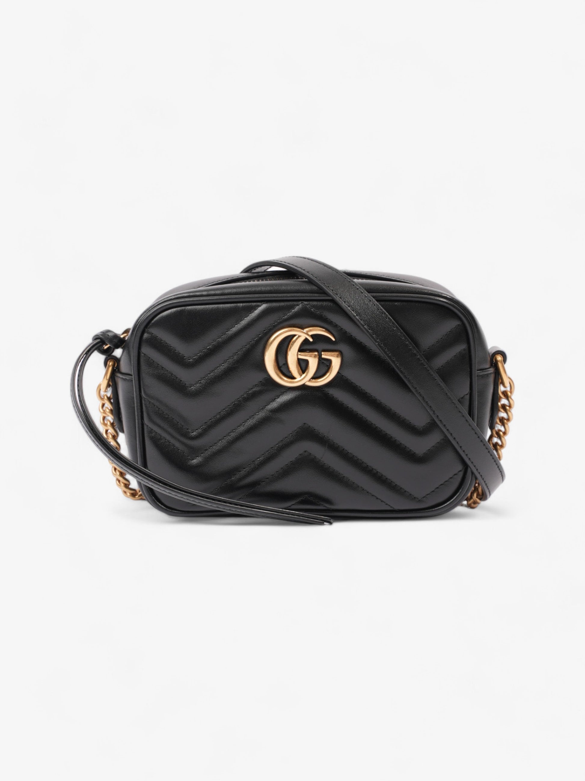 Gucci Marmont Mini Crossbody Bag Leather Matelasse 10