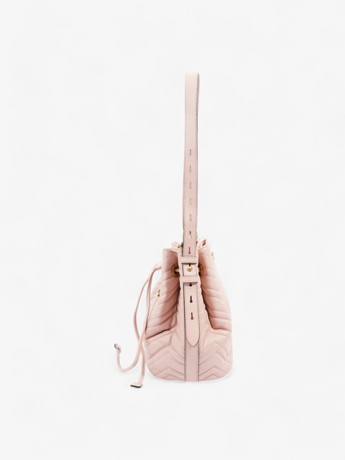 Gucci Marmont Bucket Bag Leather Matelasse Shoulder Bag