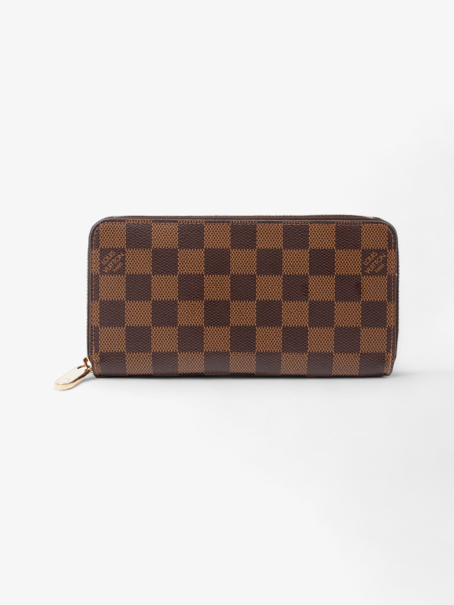 Louis Vuitton Zippy Ebene Coated Damier Canvas Coated Canvas Wallet Case Canvas 1