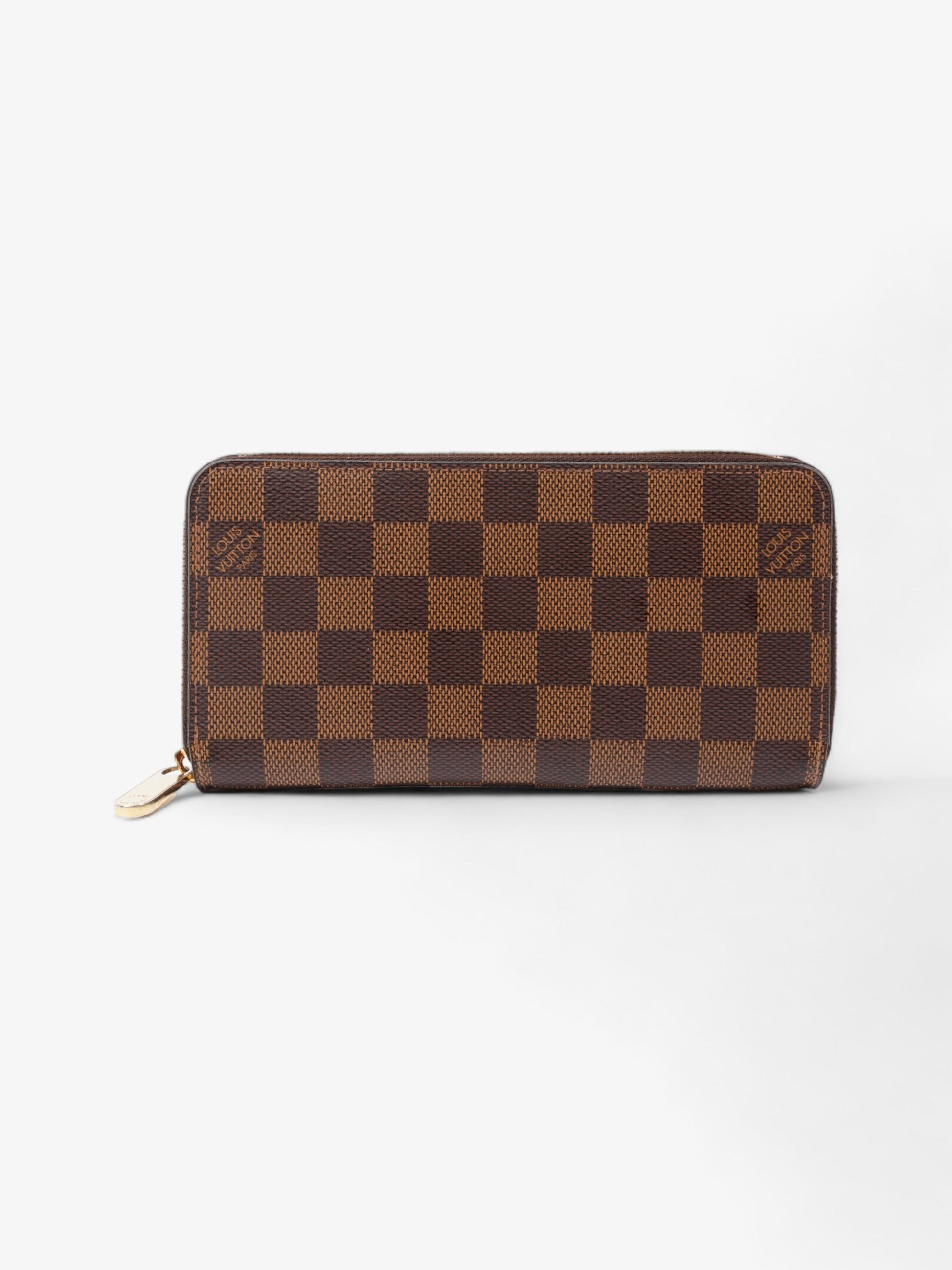 Louis Vuitton Zippy Ebene Coated Damier Canvas Coated Canvas Wallet Case Canvas 1