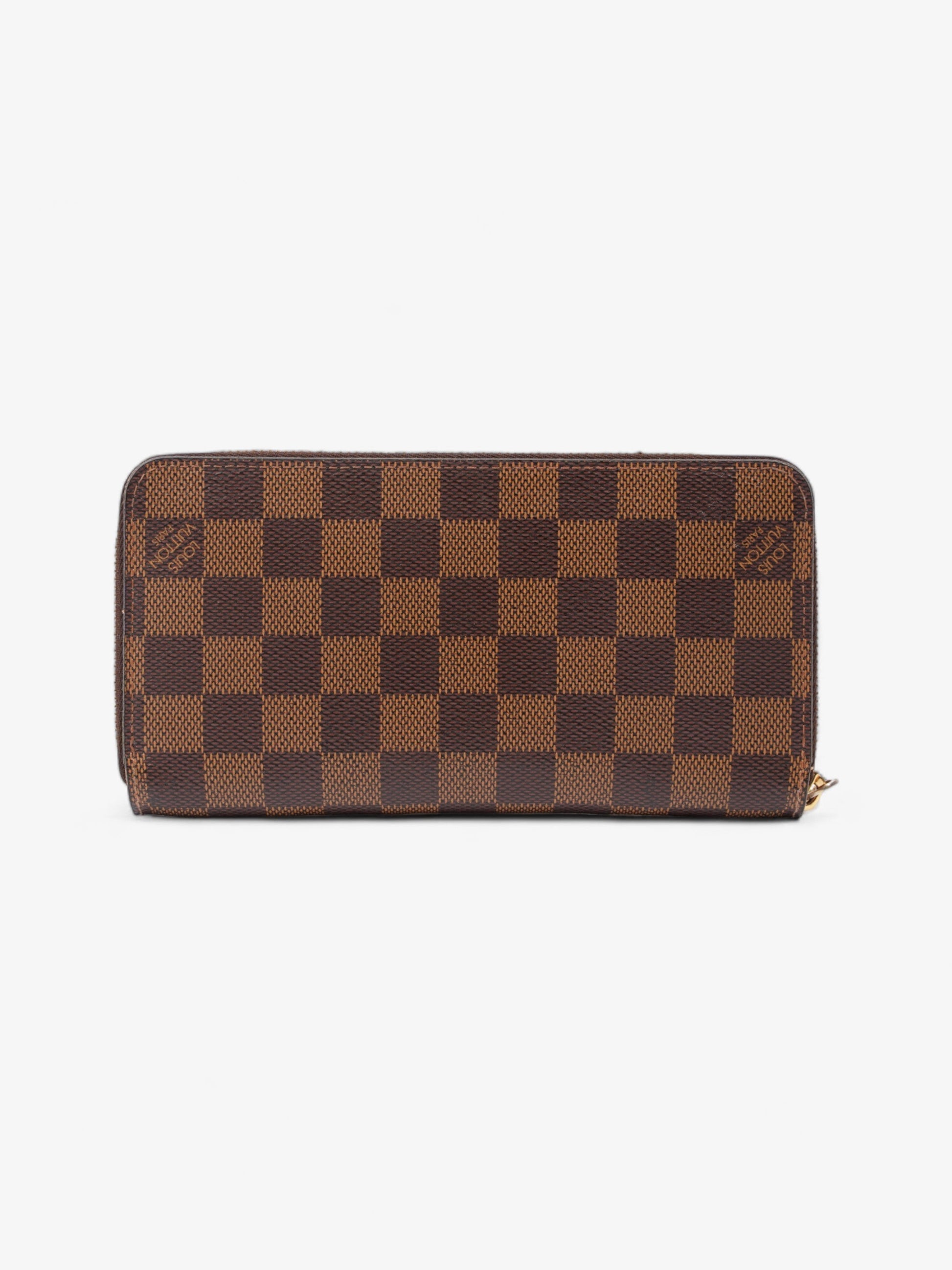 Louis Vuitton Zippy Ebene Coated Damier Canvas Coated Canvas Wallet Case Canvas 1
