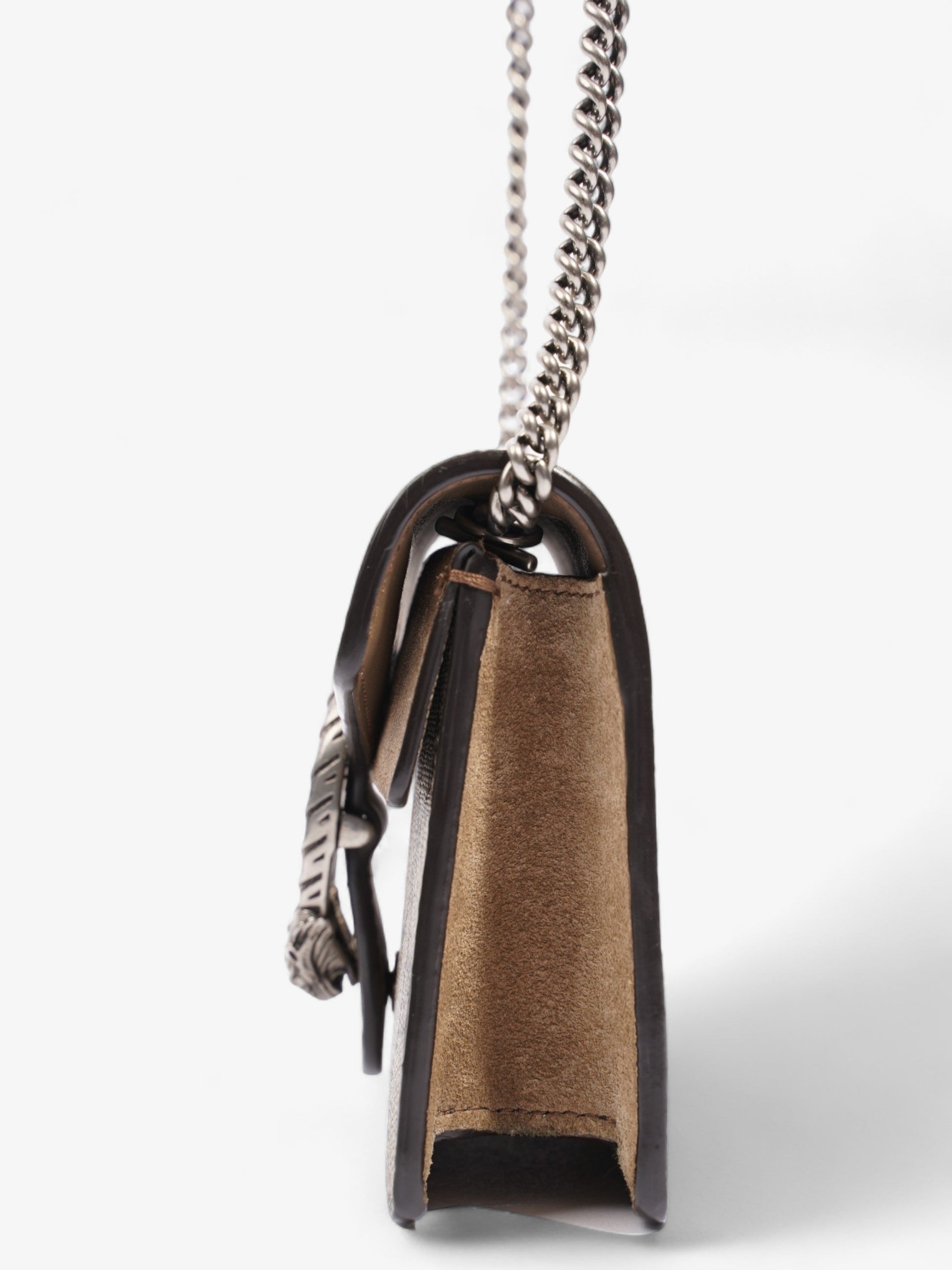 Gucci Dionysus Super And Ebony Supreme Coated Shoulder Canvas Beige Shoulder Bag
