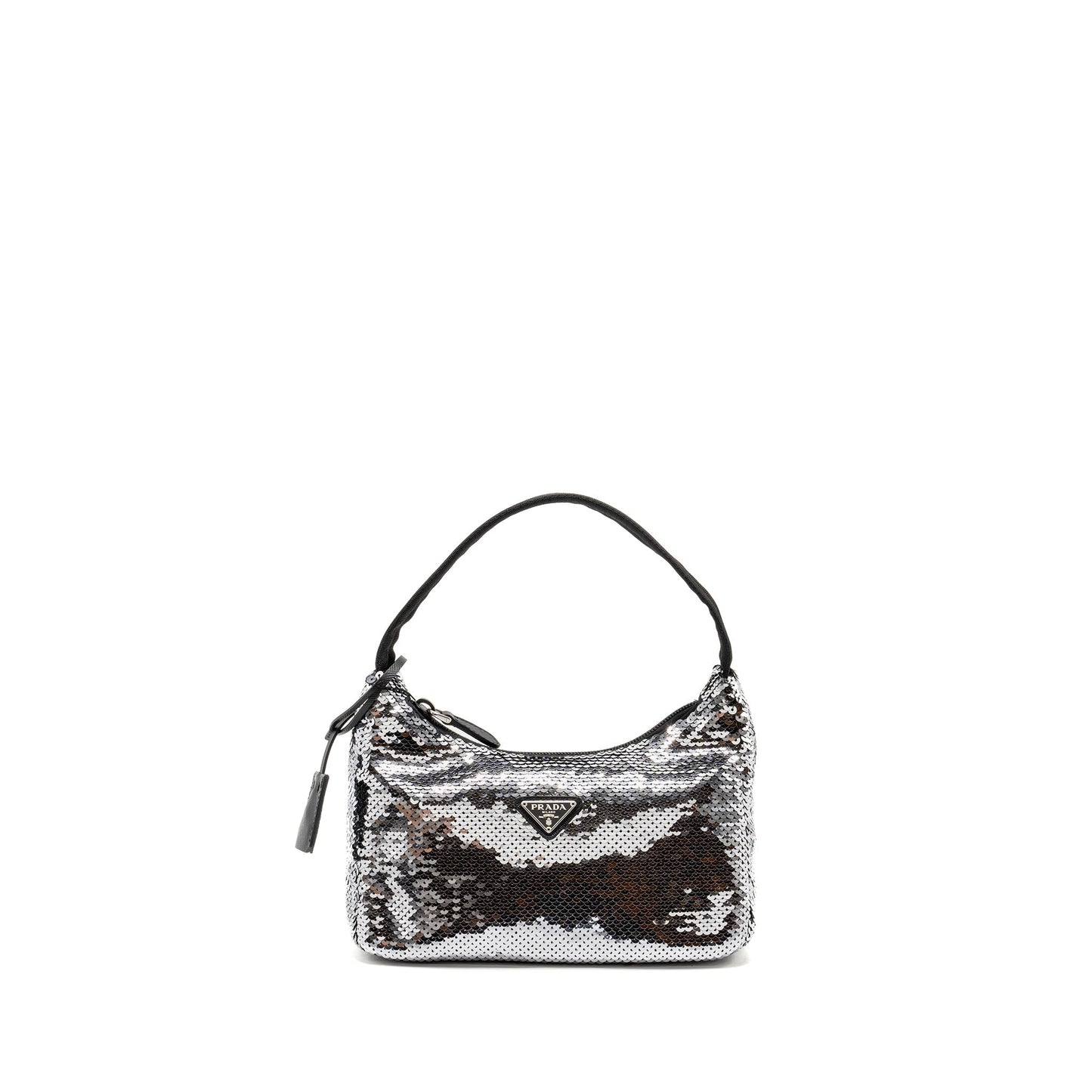 Prada Re Edition Purse Sequin Argento Handbag Mini Travel Bag