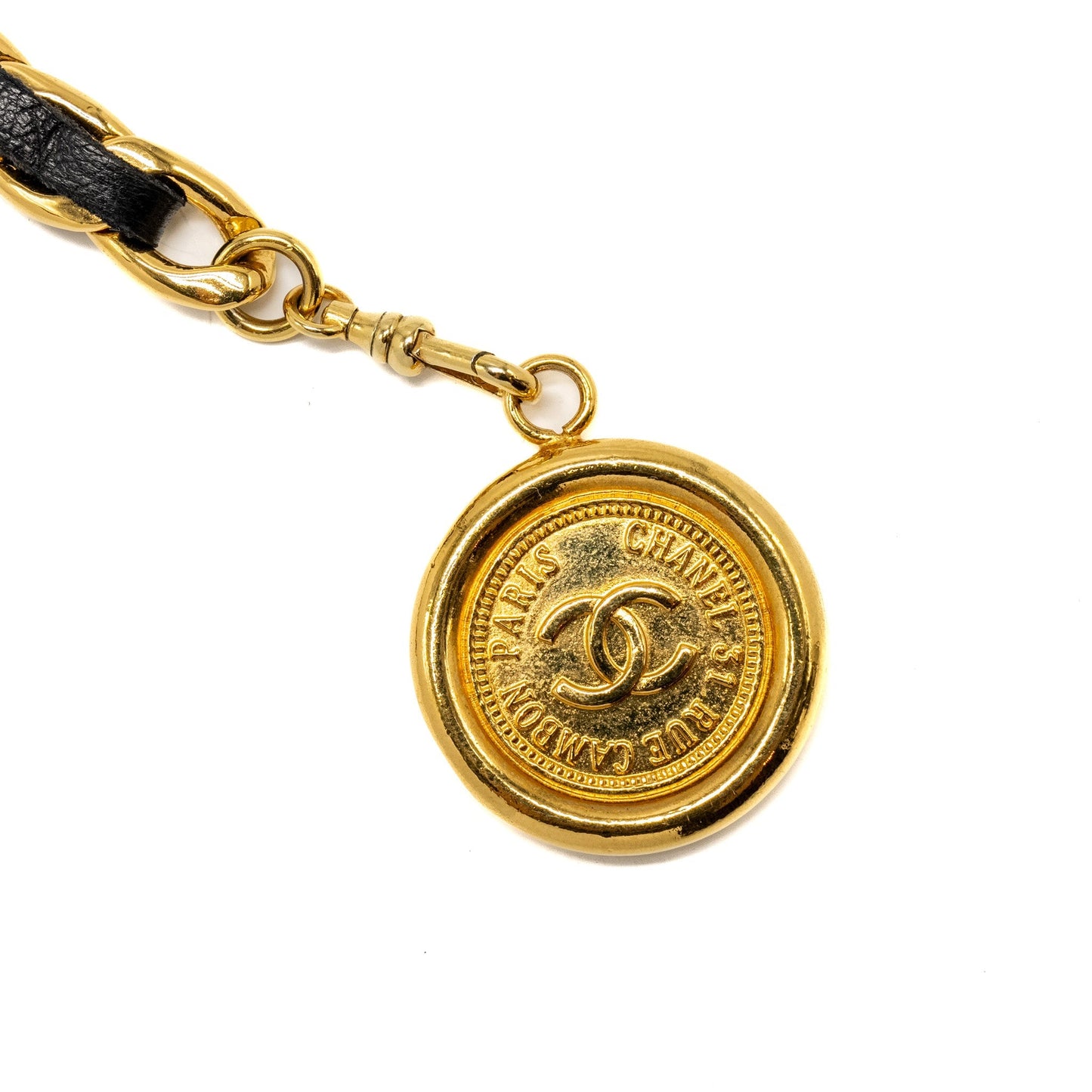 Chanel 3-Tier Strand Belt Lambskin 24k Plated Gold Leather