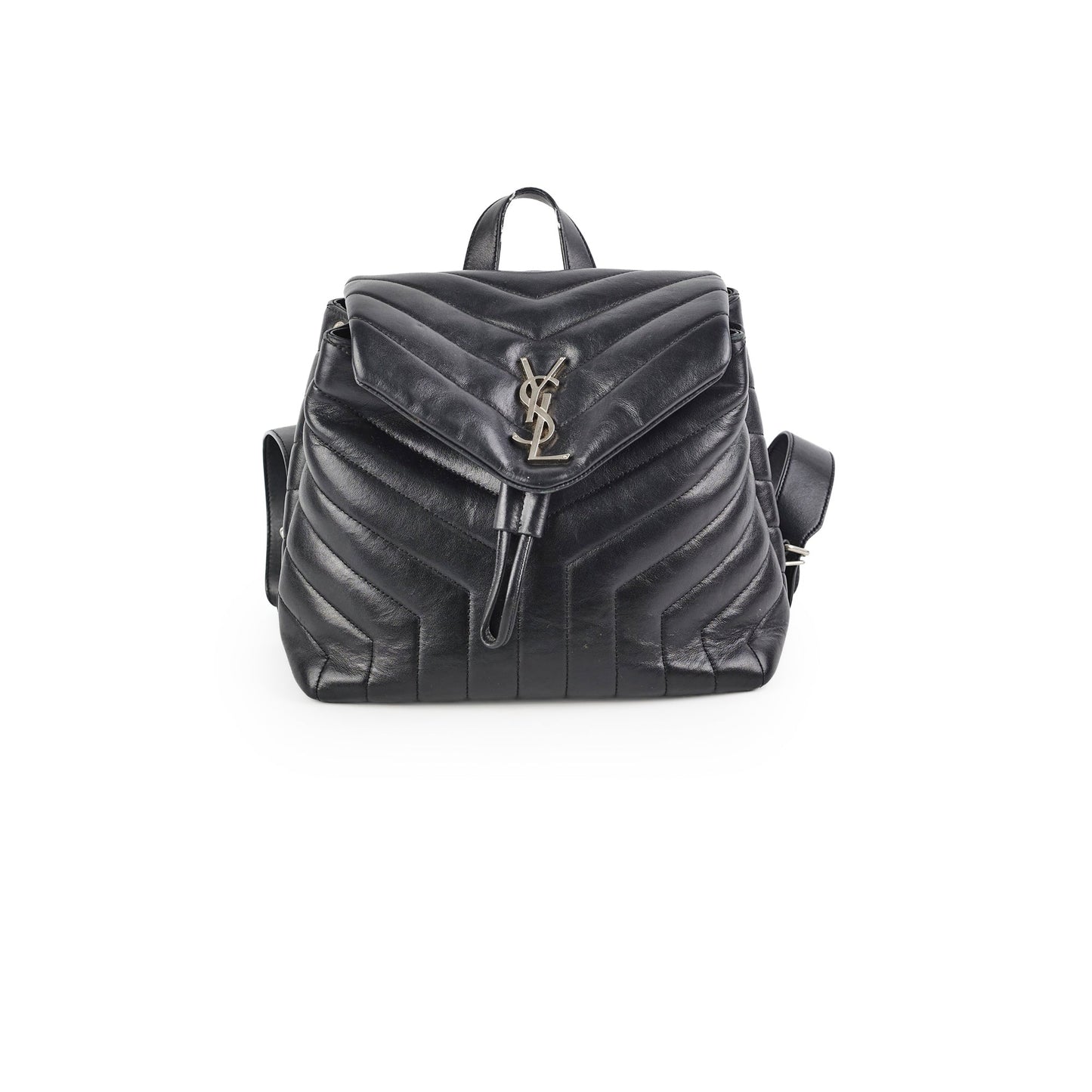 YSL Saint Laurent Lou Backpack Black Small