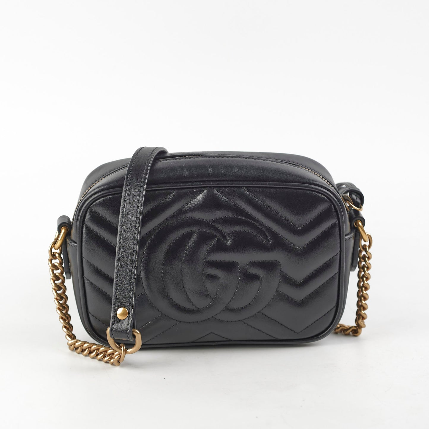 Gucci Marmont Camera Bag Black Mini Crossbody Bag Bag Black