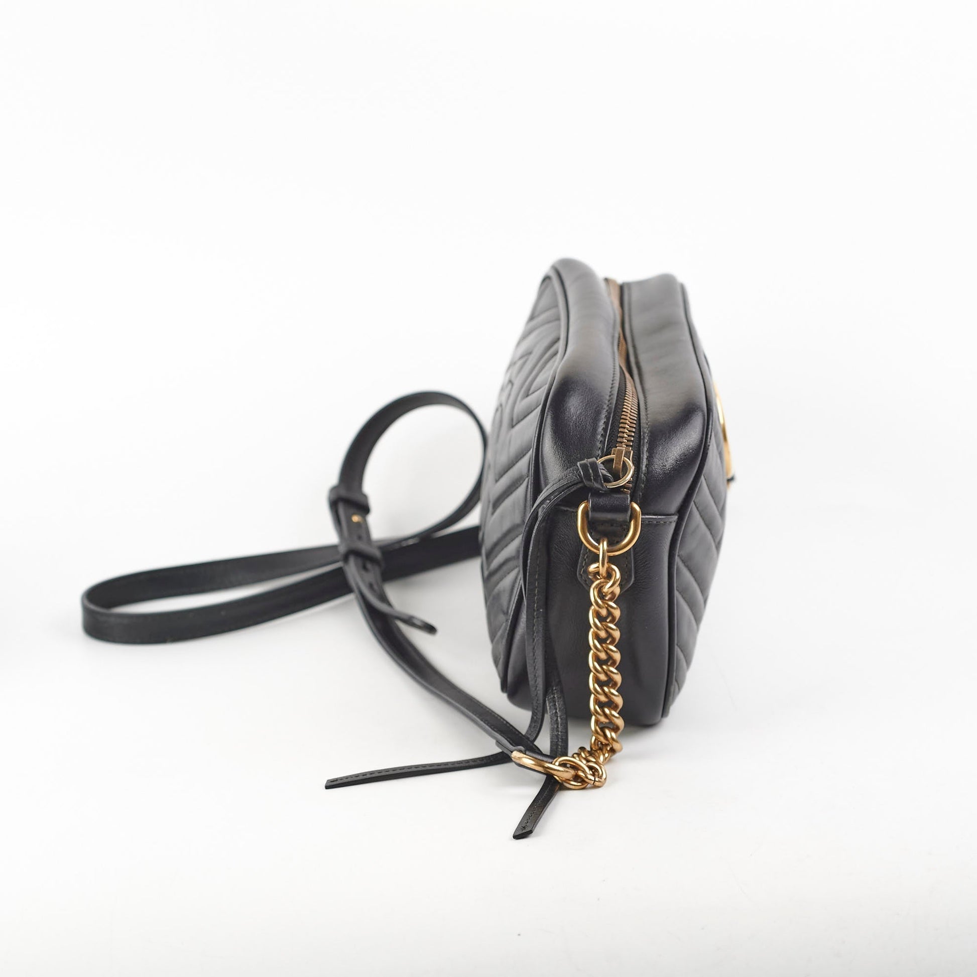 Gucci Marmont Camera Bag Black Small Crossbody Bag 5