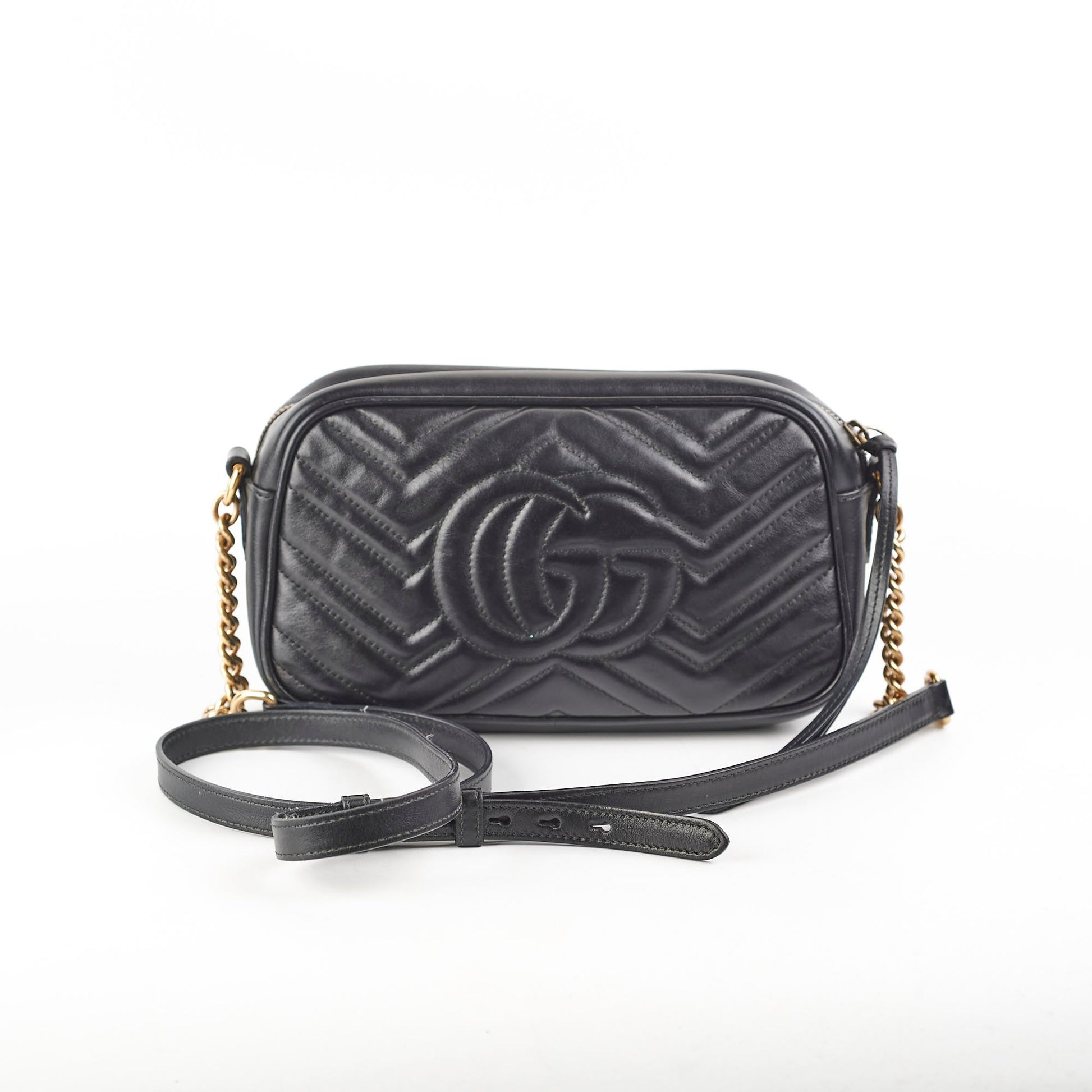 Gucci Marmont Camera Bag Black Small Crossbody Bag 5