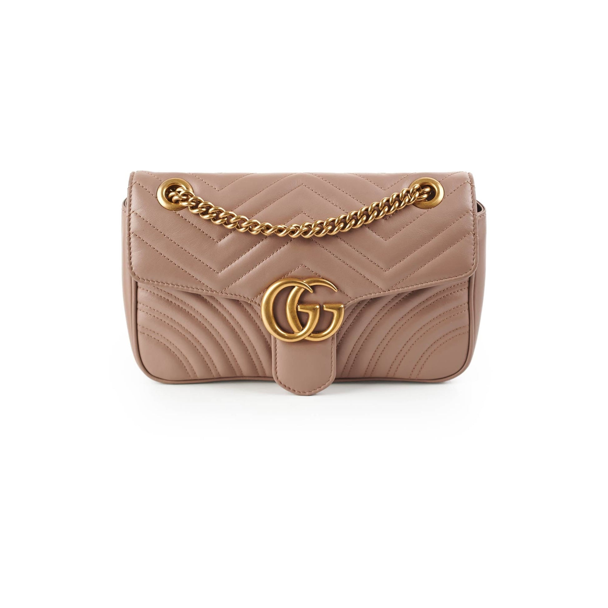 Gucci Marmont Shoulder Bag Beige Small