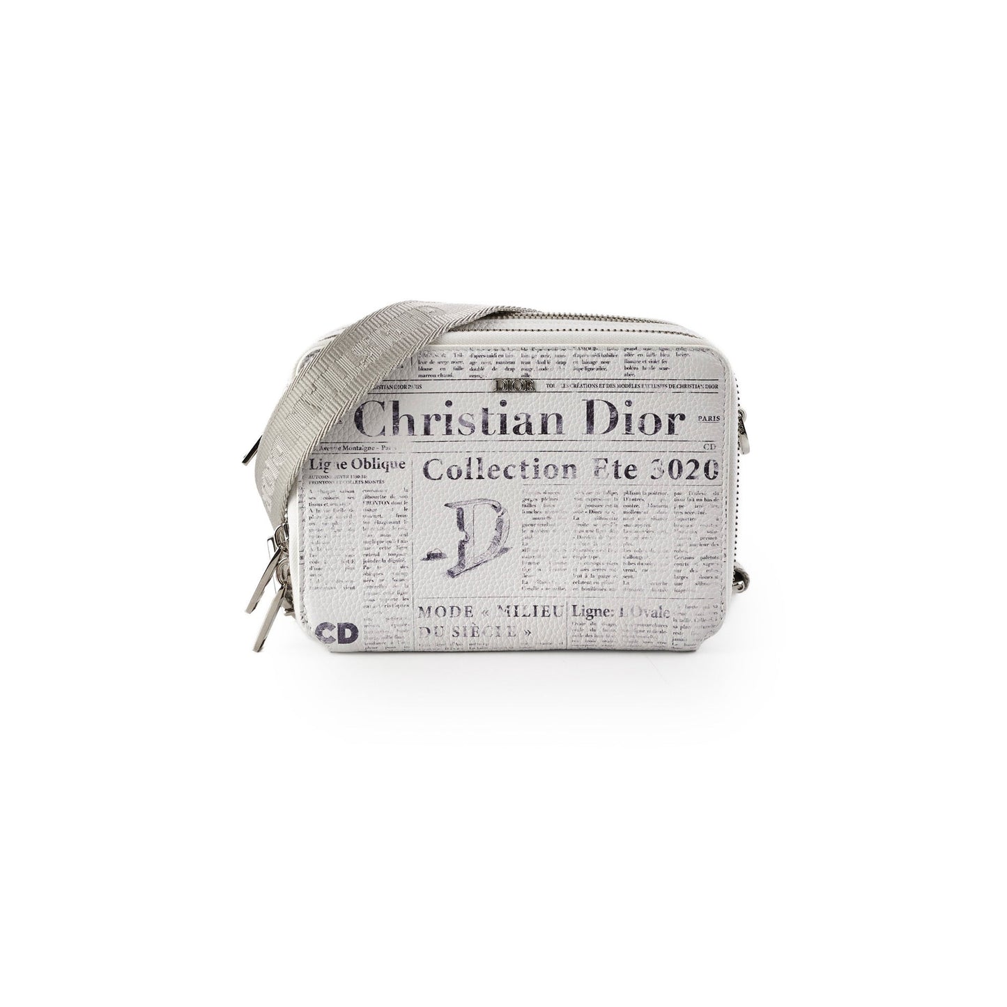 Dior Christian Daniel Arsham Newspaper Crossbody Bag
