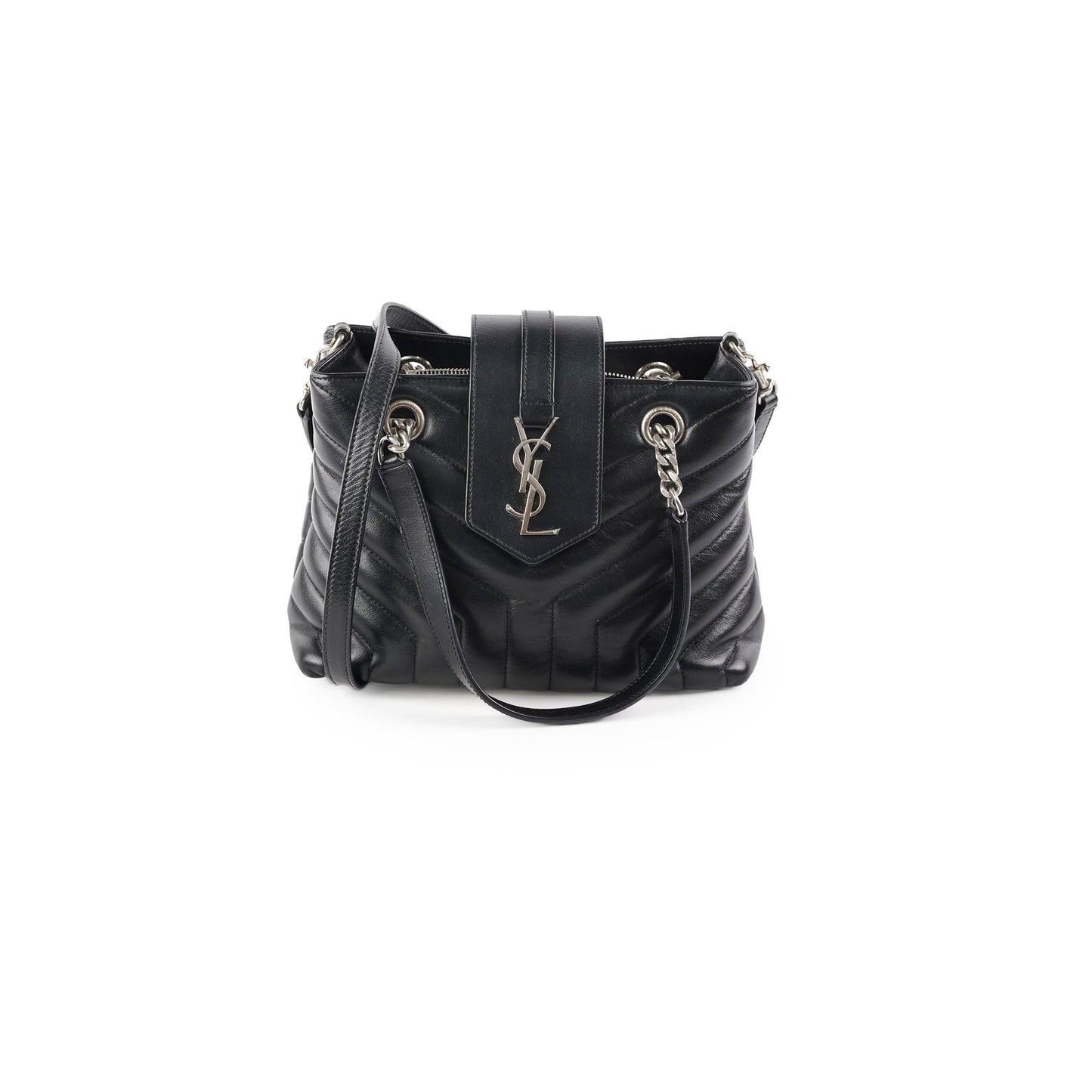 YSL Saint Laurent Loulou Shopper Tote Black Tote Bag