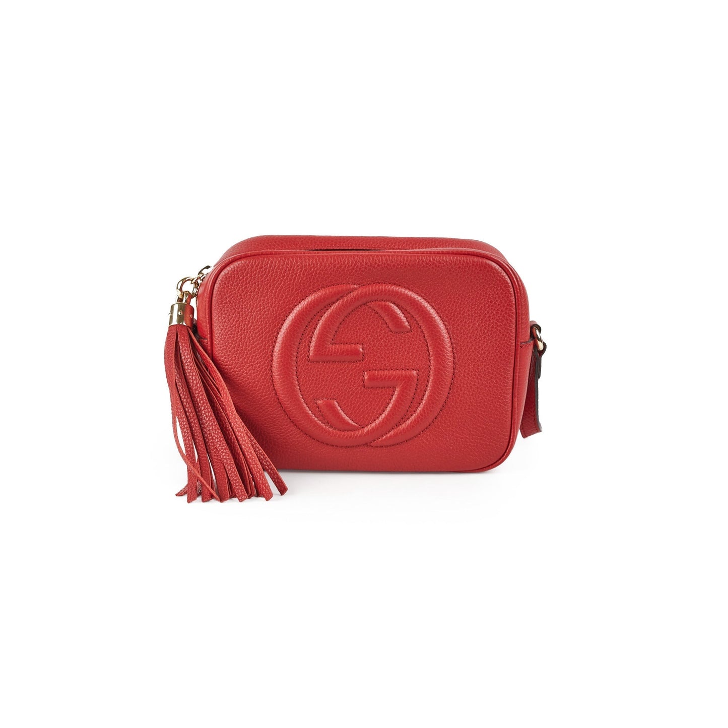 Gucci Soho Disco Crossbody Bag Red 3