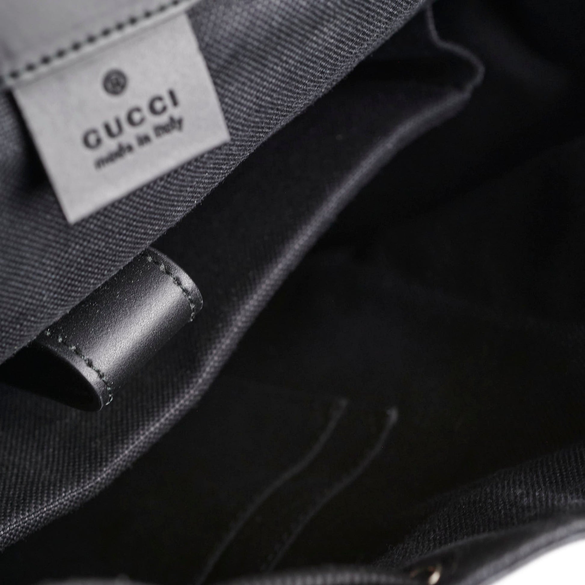 Gucci Men Backpack Monogram Black