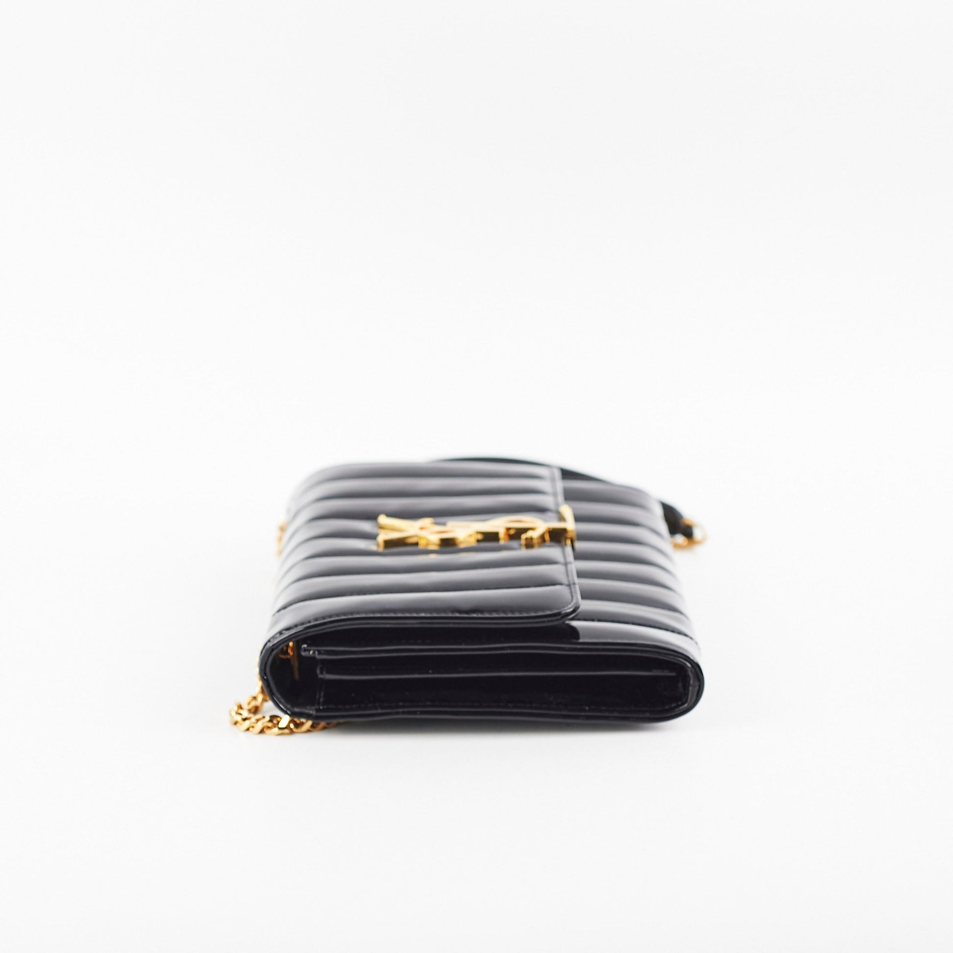 YSL Saint Laurent Vicky Crossbody Bag Black