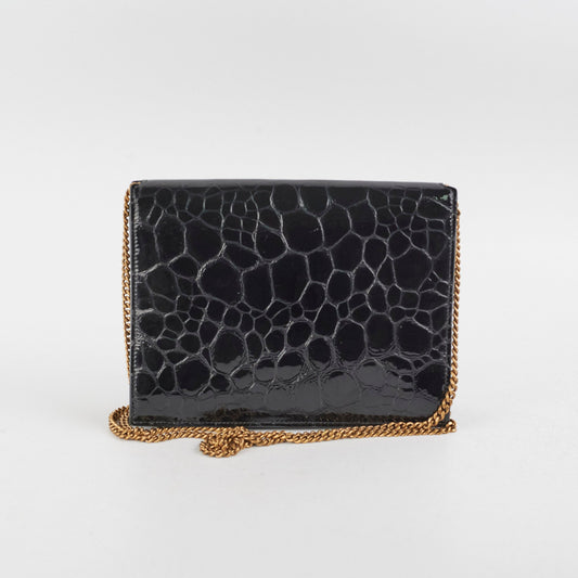 YSL Saint Laurent Cassandra Crossbody Bag Black