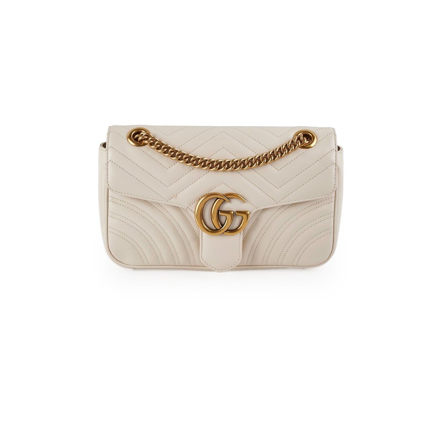Gucci Marmont Shoulder Bag Matelasse White Crossbody Bag