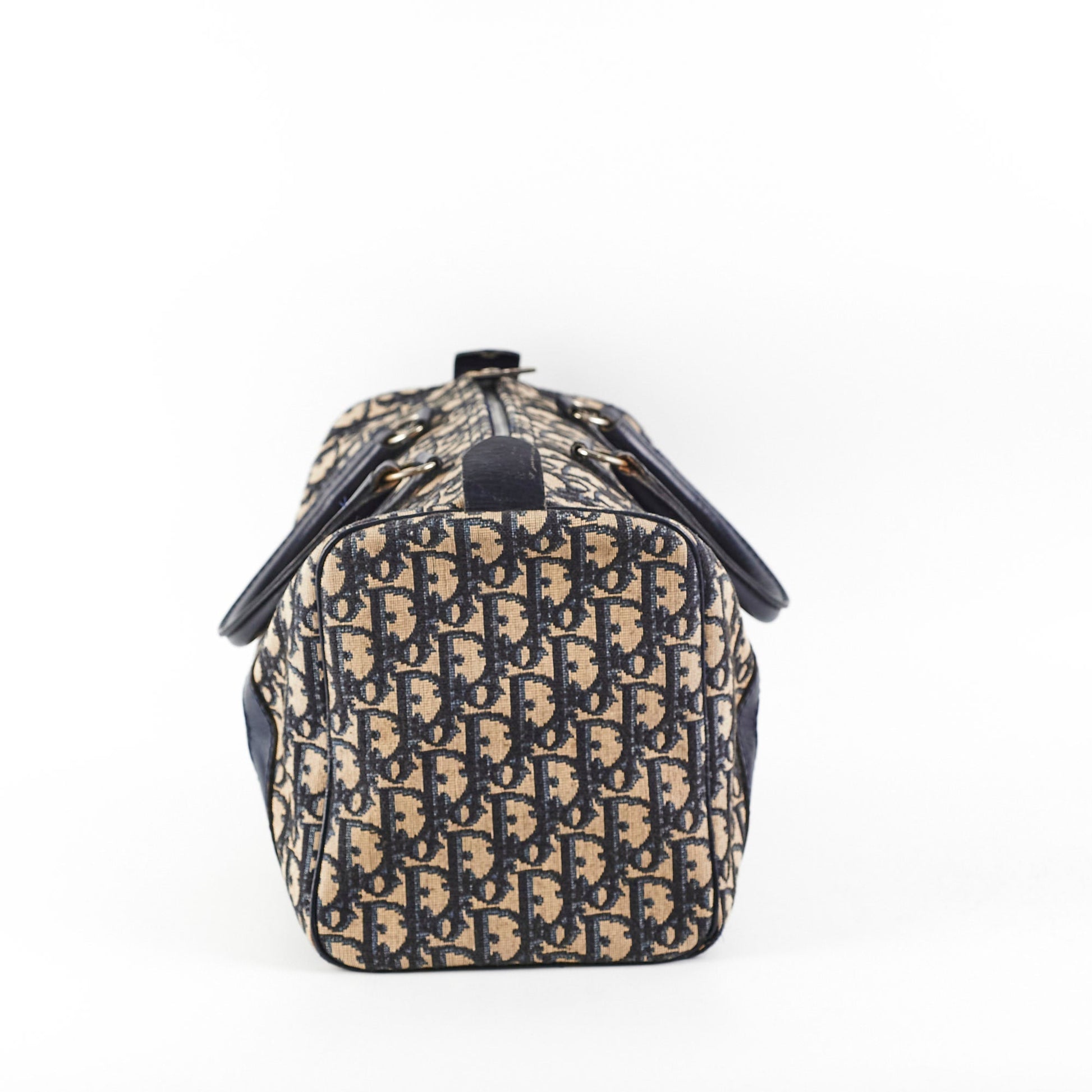 Dior Christian Boston Bag Monogram Navy Travel Bag
