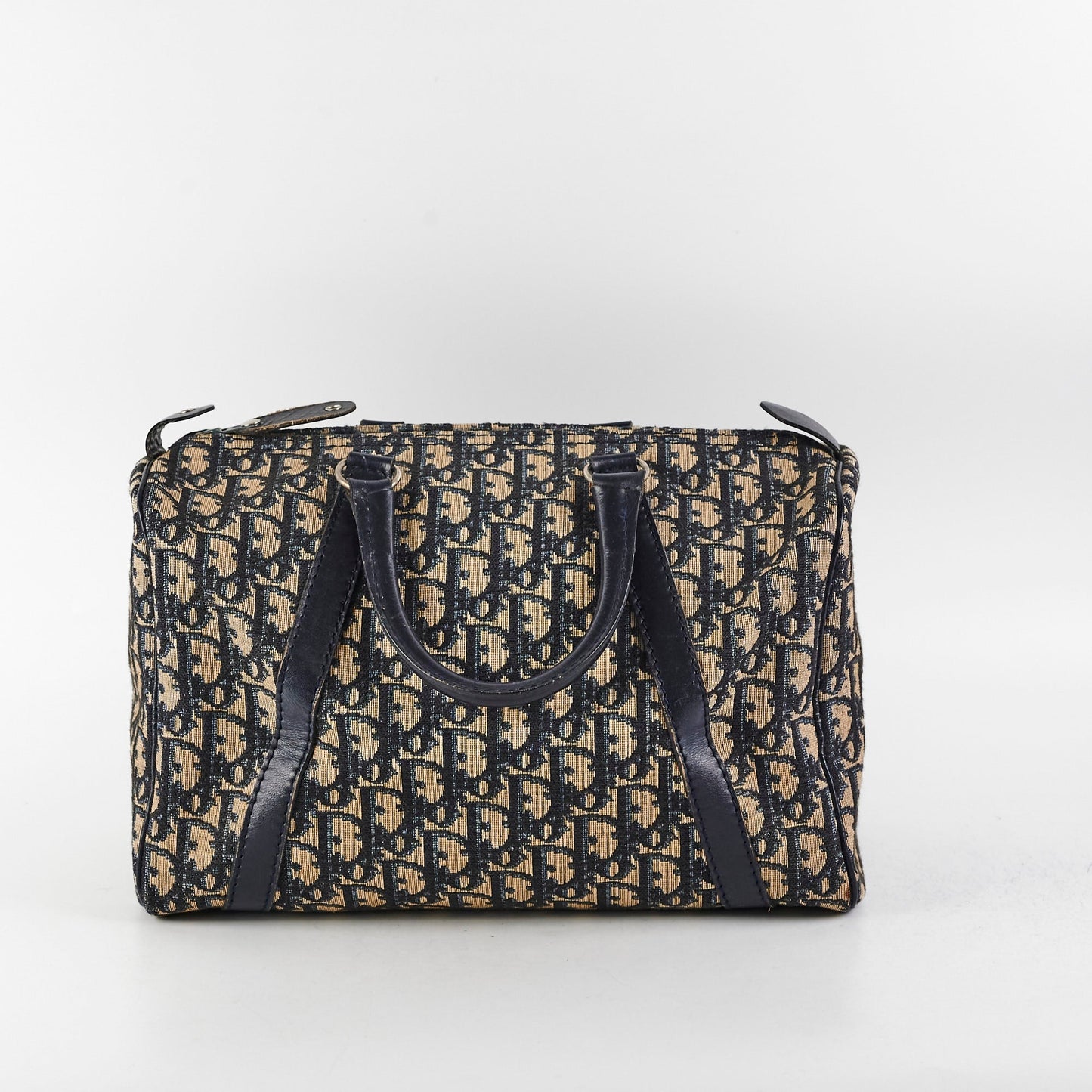 Dior Christian Boston Bag Monogram Navy Travel Bag