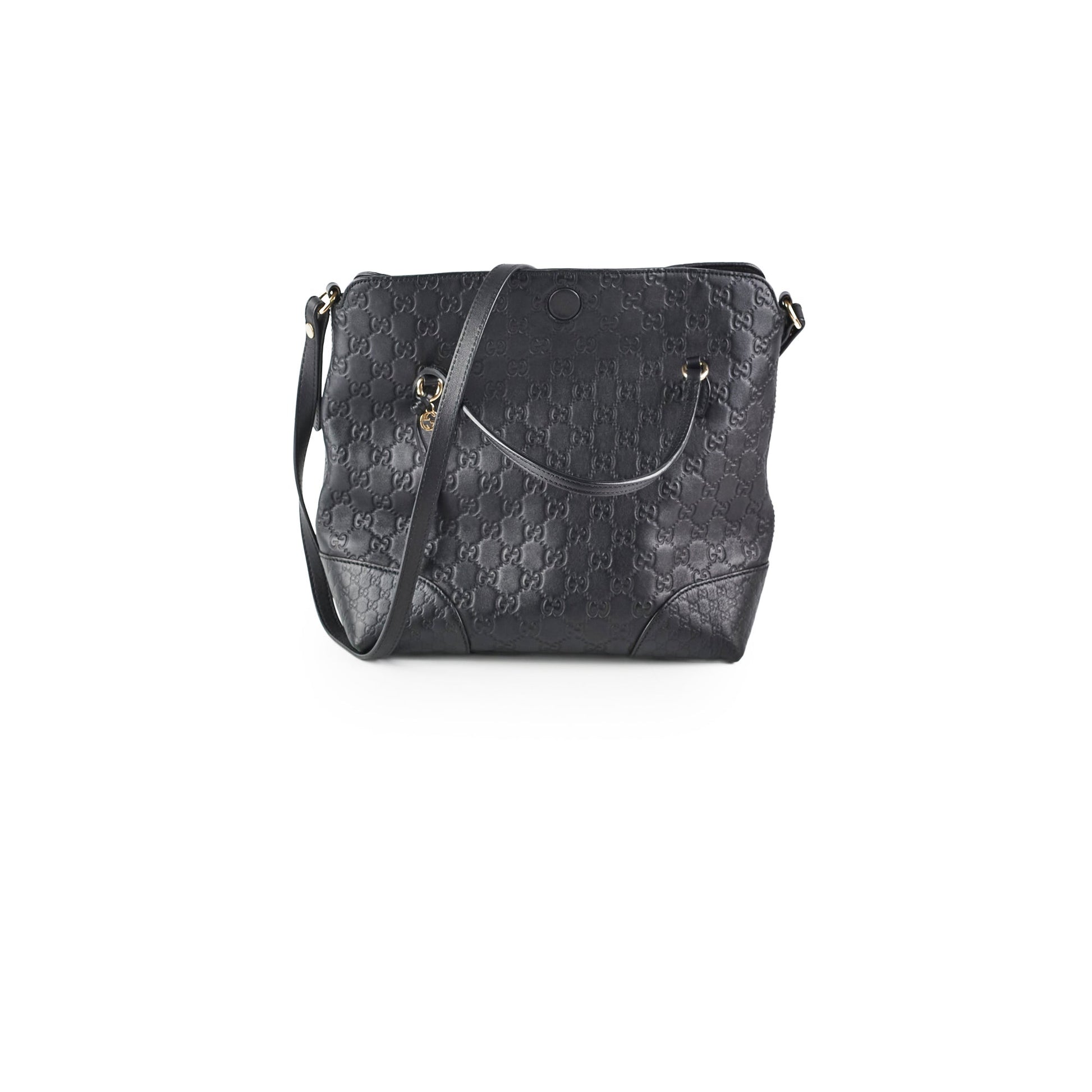 Gucci Tote Monogram Black Shoulder Bag