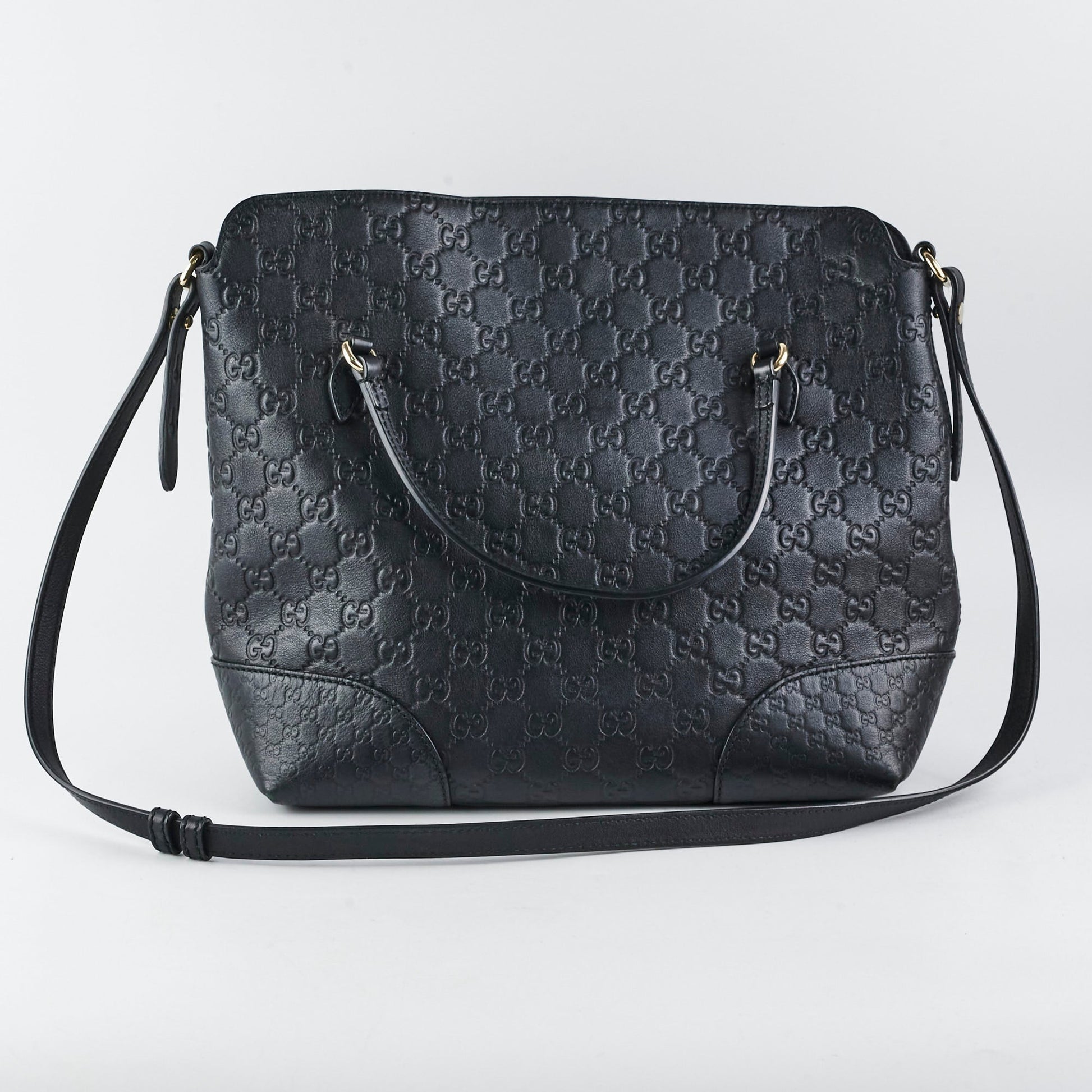 Gucci Tote Monogram Black Shoulder Bag