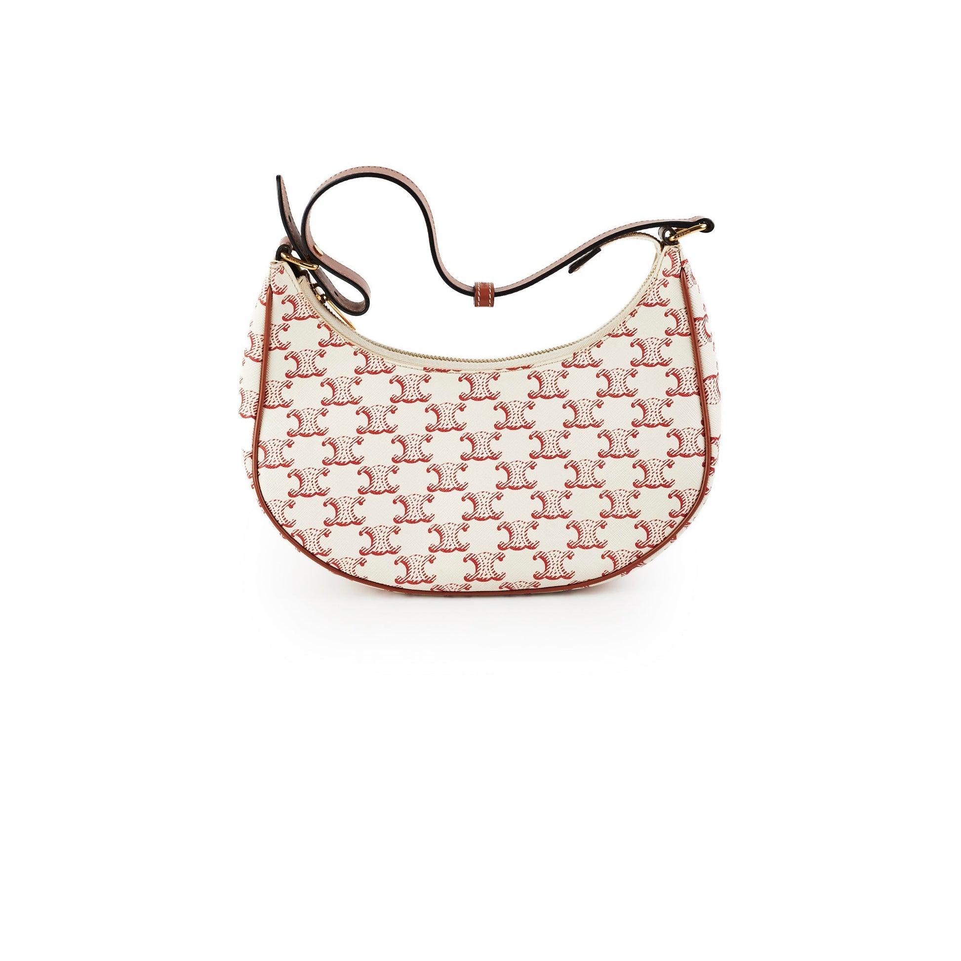 Luxury Ava Triomphe Handbag Canvas Red Travel Bag