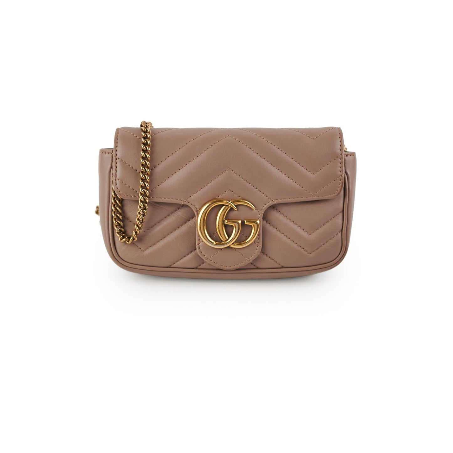 Gucci Super Marmont Crossbody Bag Pink Mini