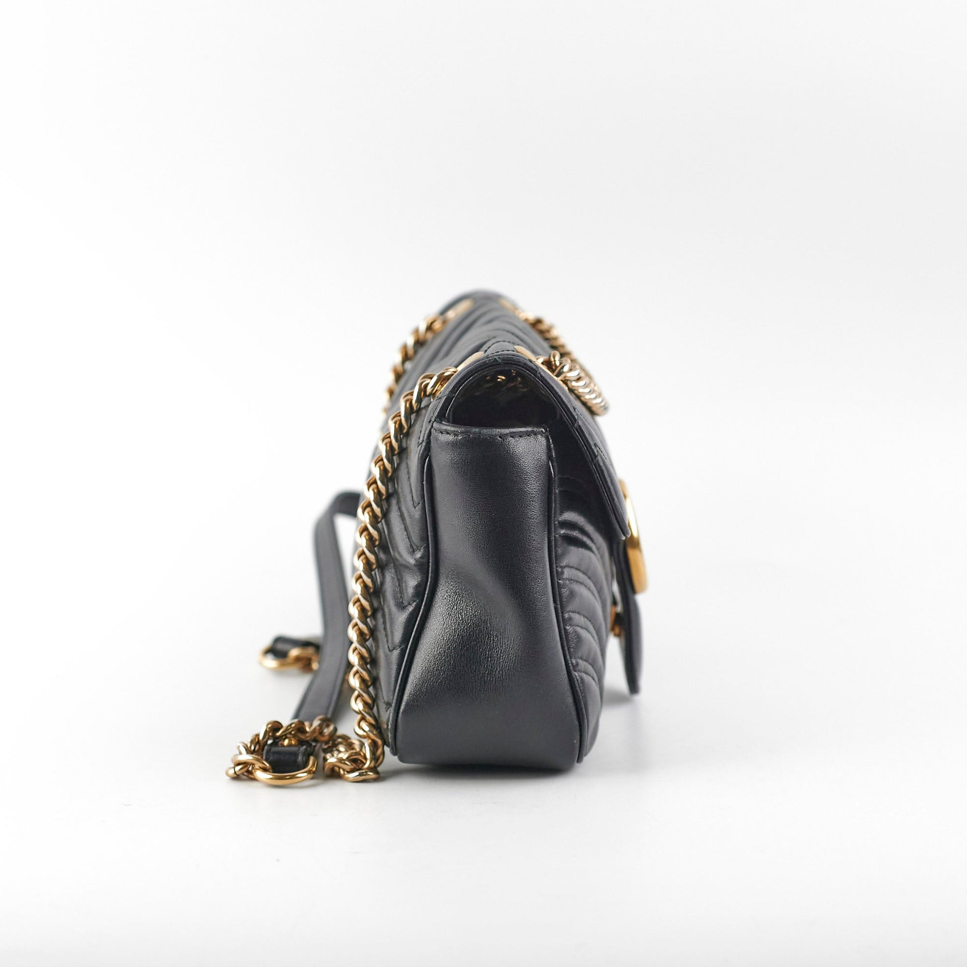 Gucci Marmont Shoulder Bag Black Small Shoulder Bag