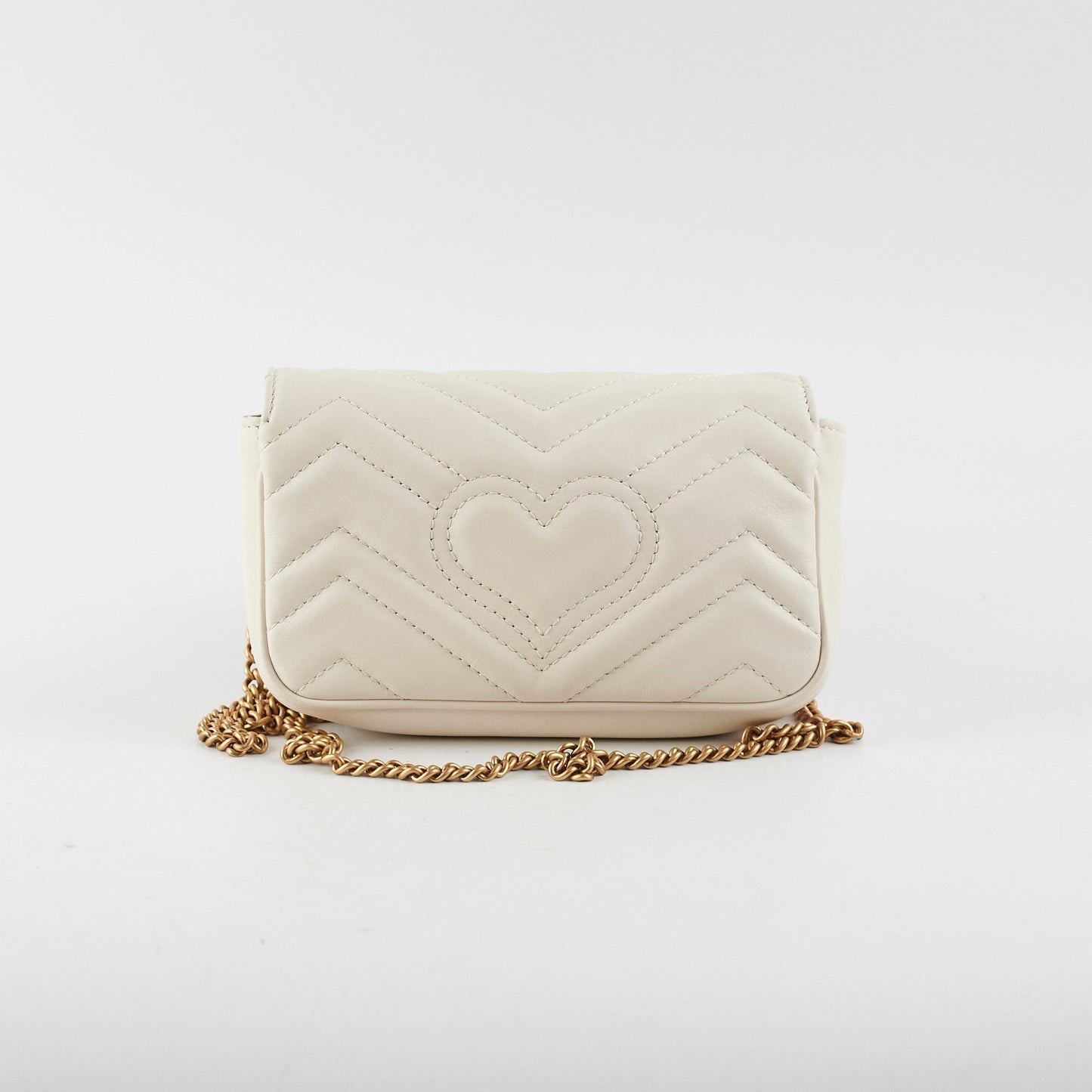 Gucci Super Marmont Ivory Crossbody Bag Mini