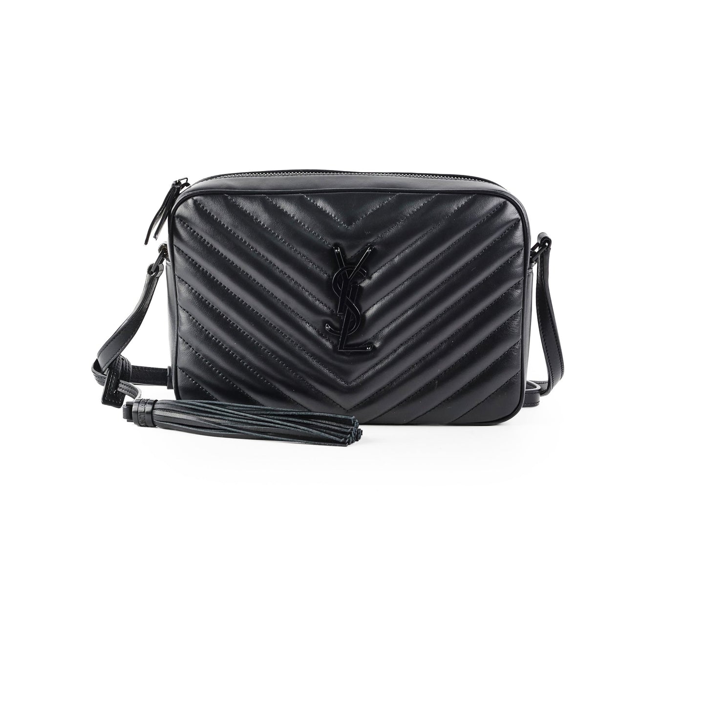 YSL Saint Laurent Lou Camera Camera Bag Black Crossbody Bag