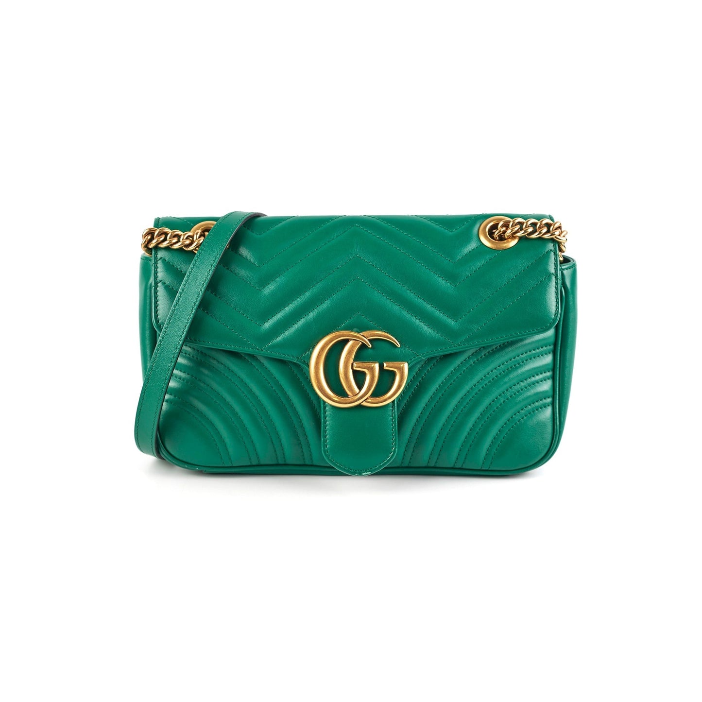 Gucci Marmont Shoulder Bag Green Small