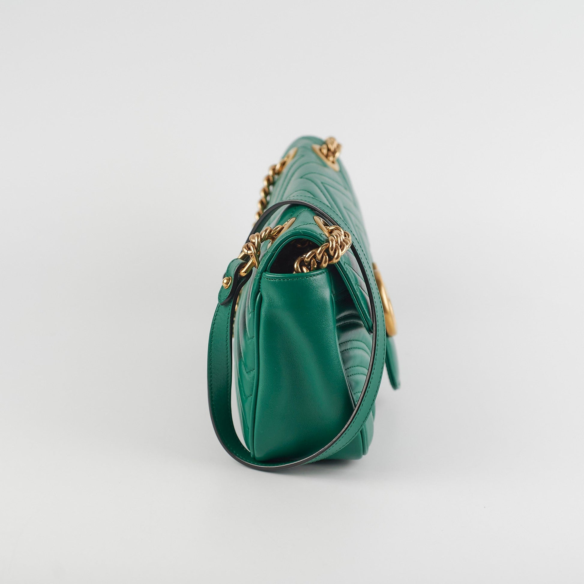 Gucci Marmont Shoulder Bag Green Small