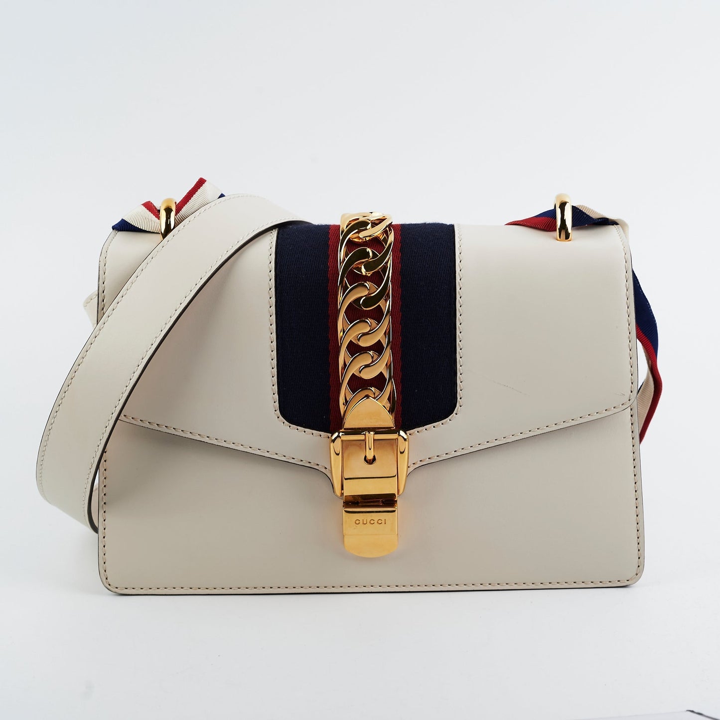 Gucci Sylvia Shoulder Bag White Shoulder Bag