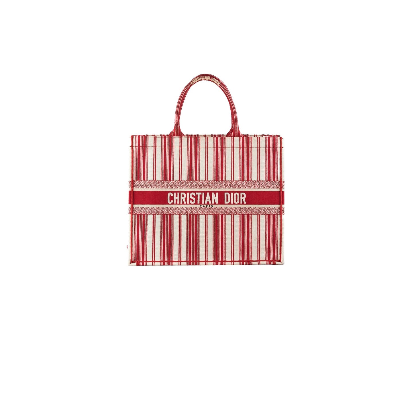 Dior Christian Book Tote Red Large Tote Bag