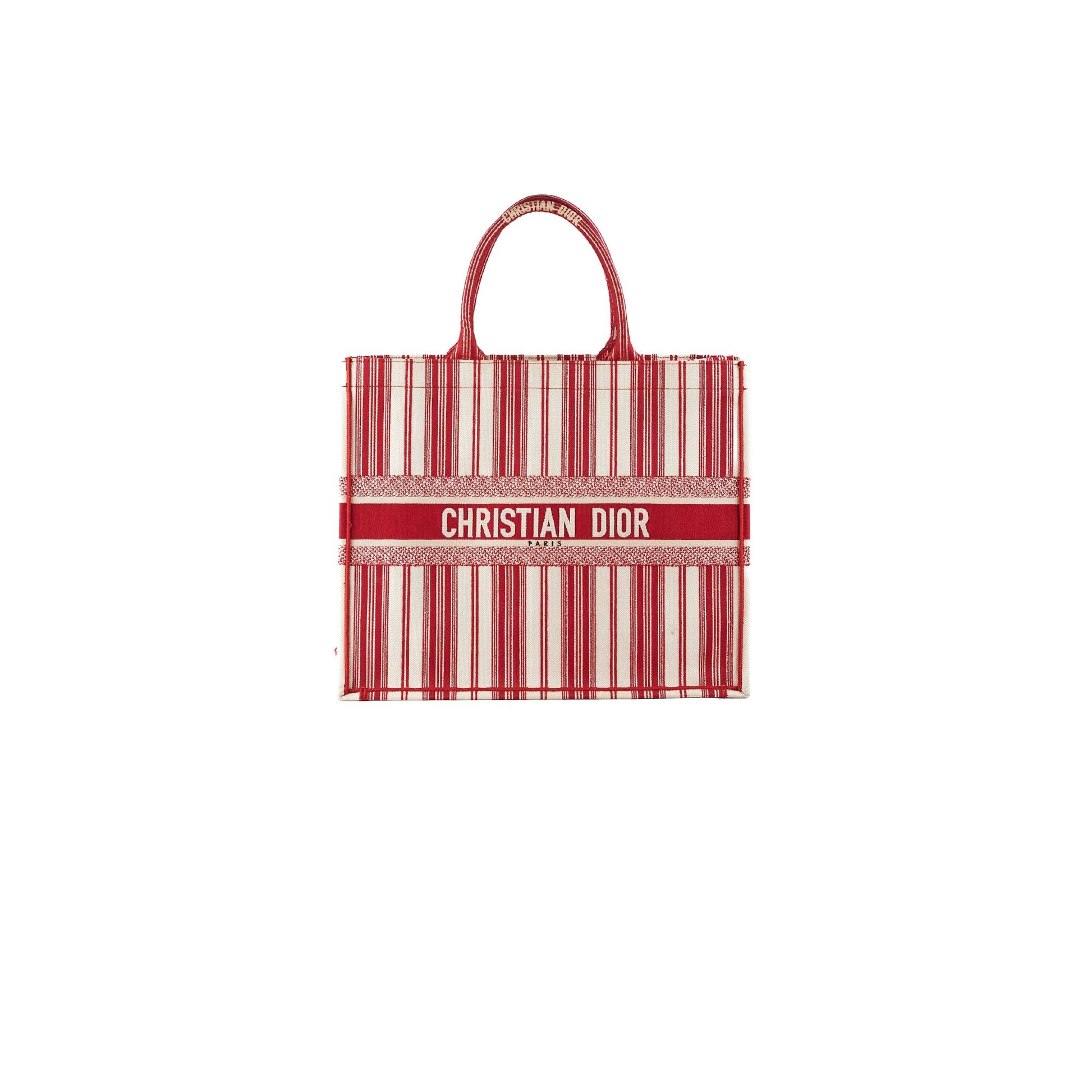 Dior Christian Book Tote Red Large Tote Bag