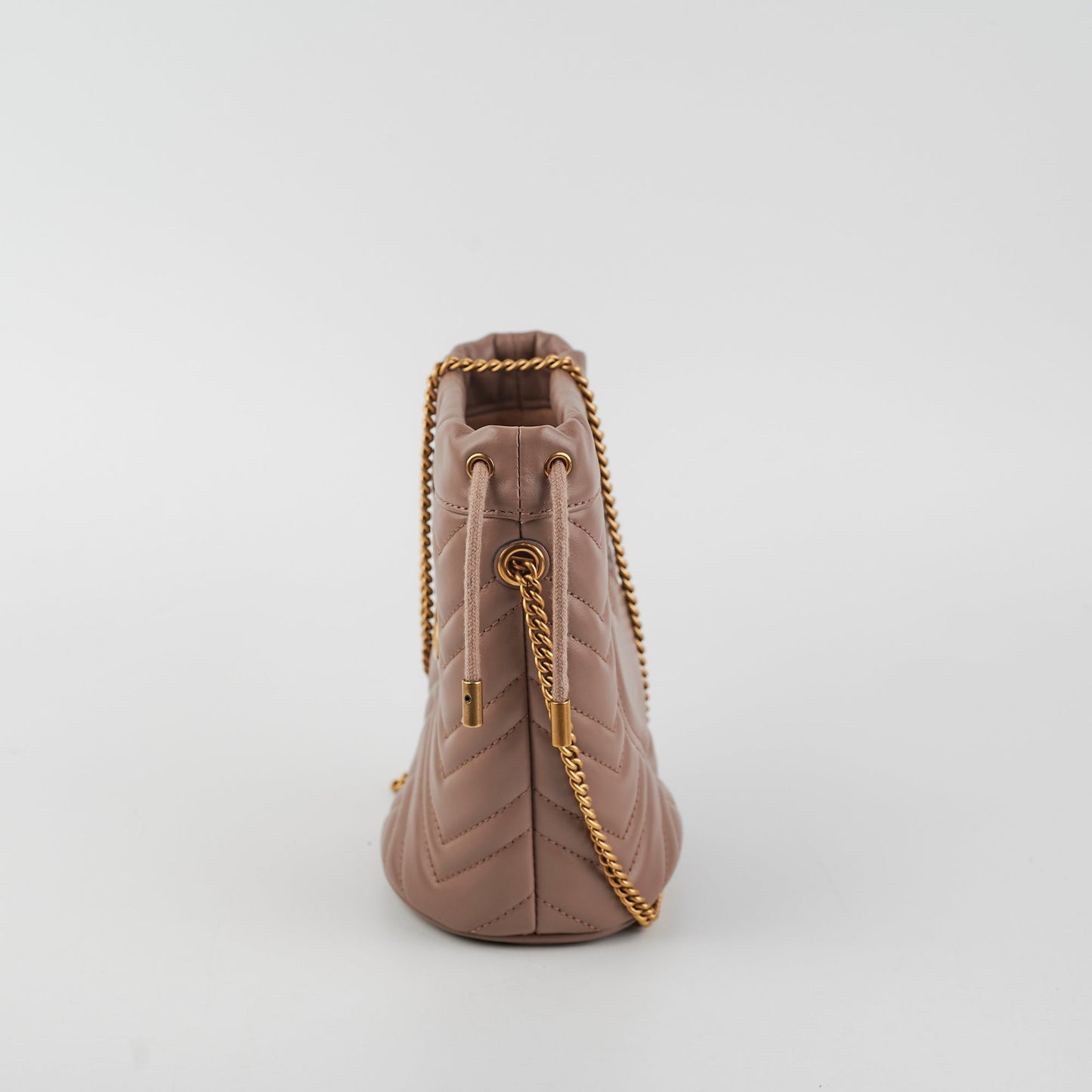 Gucci Marmont Bag Dusty Pink Bucket Crossbody Bag