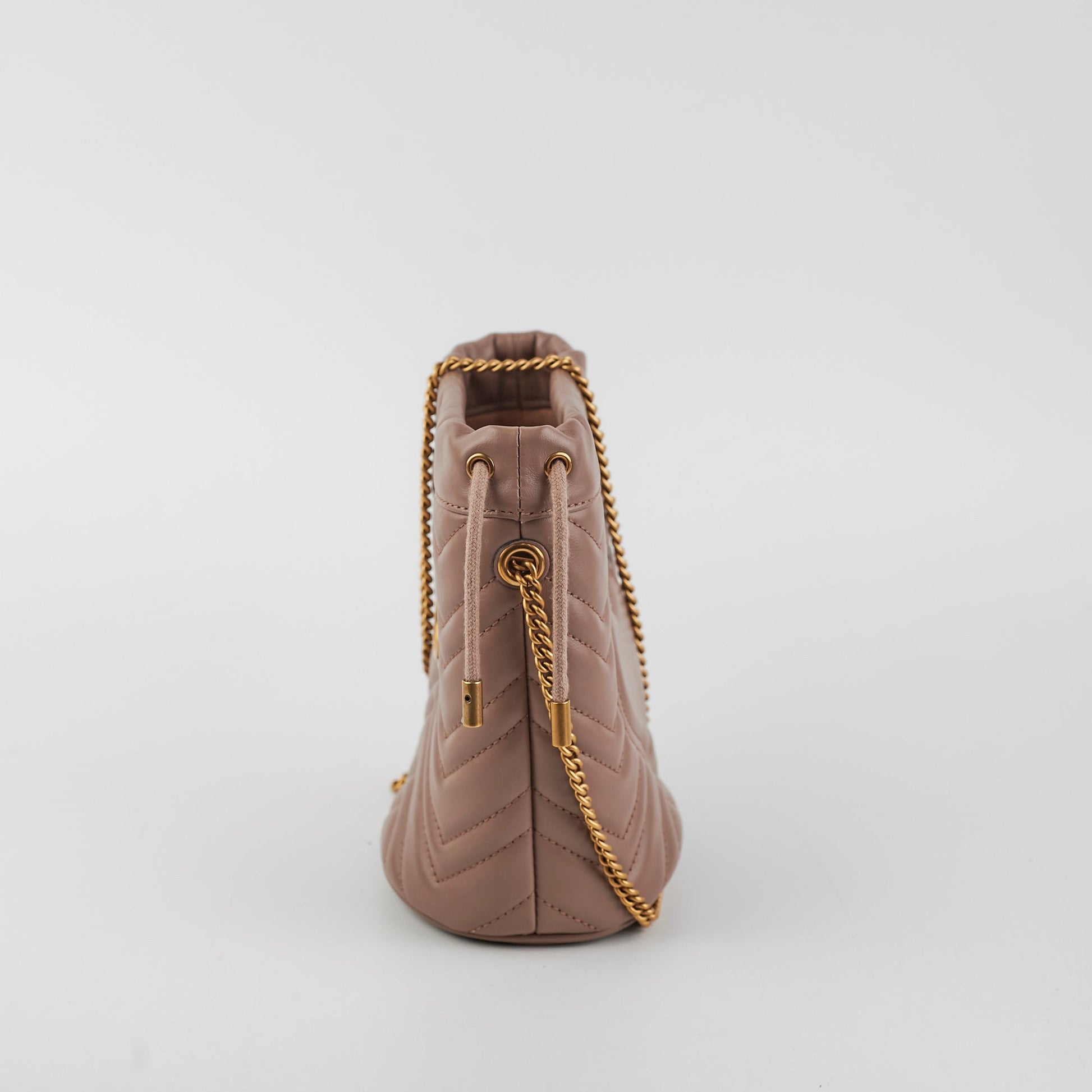 Gucci Marmont Bag Dusty Pink Bucket Crossbody Bag