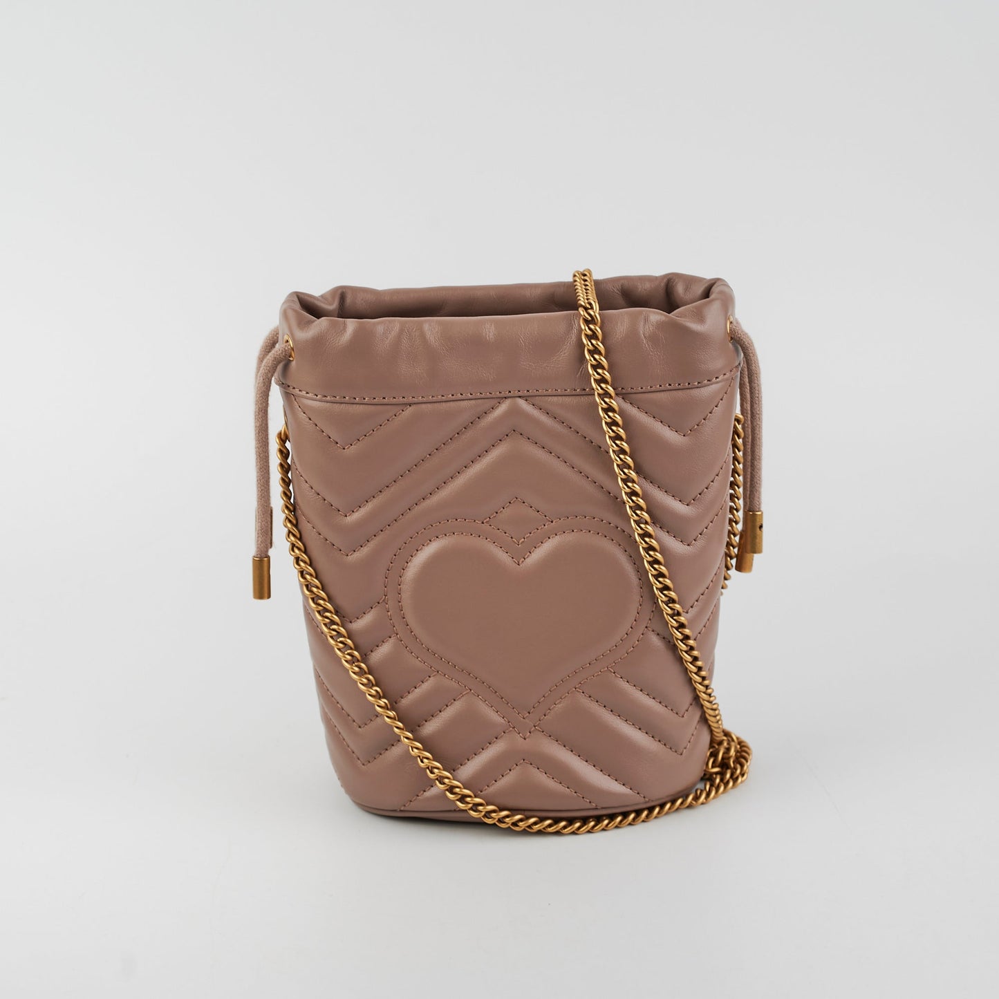Gucci Marmont Bag Dusty Pink Bucket Crossbody Bag