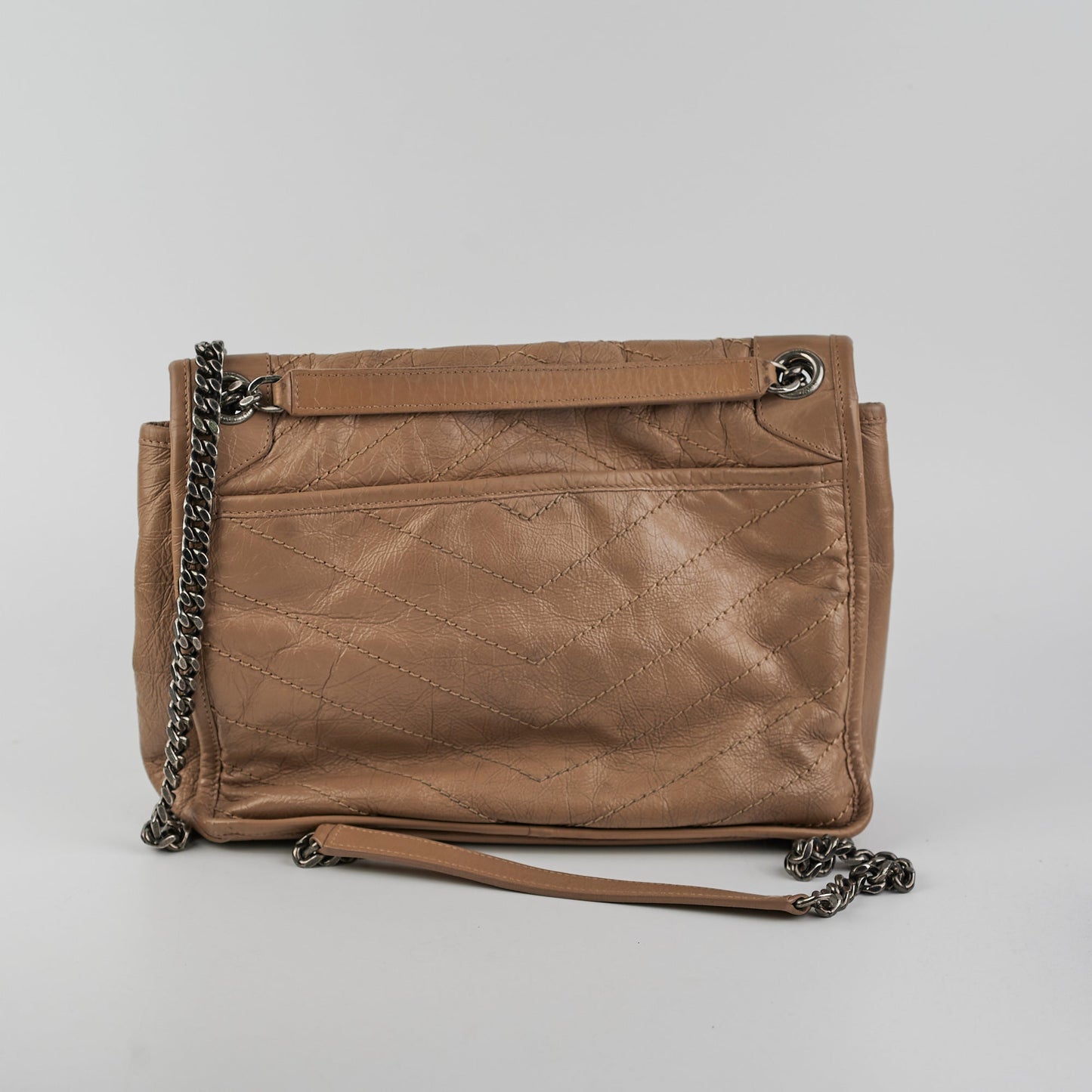 YSL Saint Laurent Niki Taupe Crossbody Bag Medium