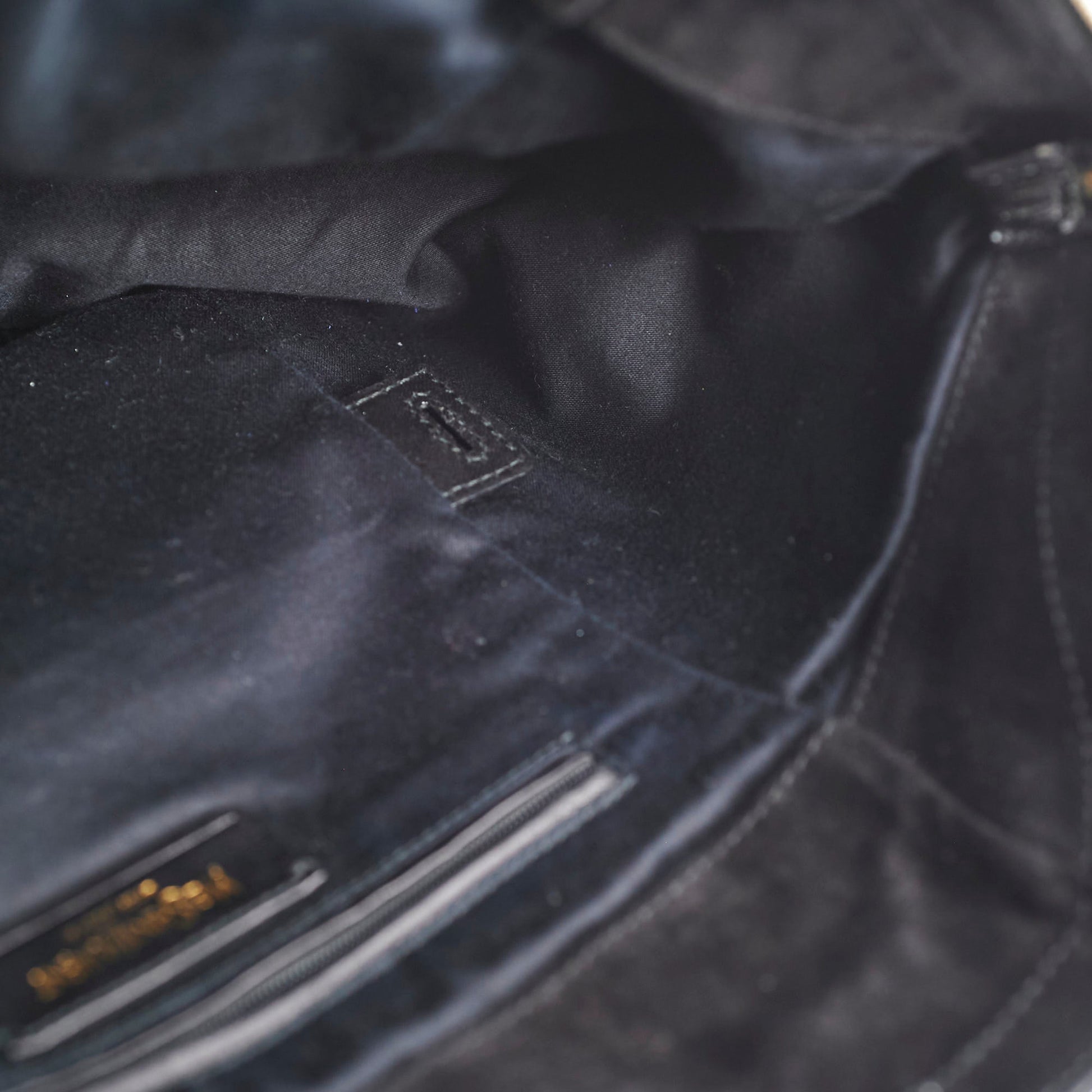 YSL Saint Laurent Downtown Bag Patent Black Travel Bag